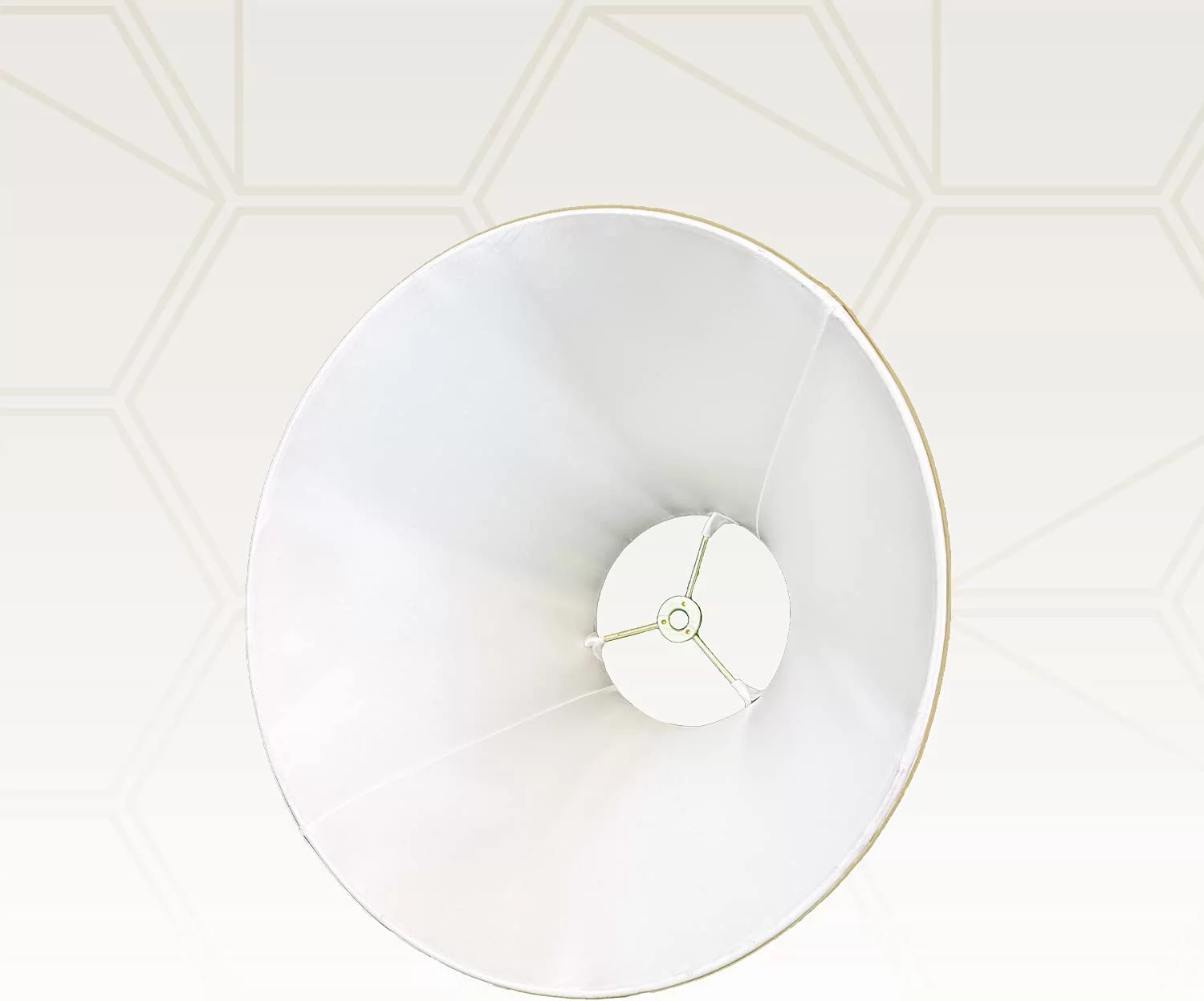 AUCHI Empire Lamp Shade, Antique Gold, 6 x 18 x 11.5