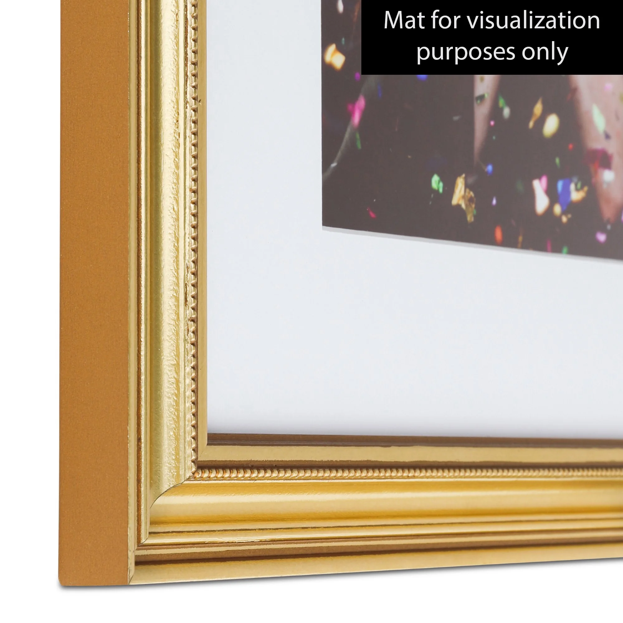 ArtToFrames 12x16 Inch Gold Picture Frame, This Gold Wood Poster Frame is Great for Your Art or Photos, Comes with Regular Glass (4159)
