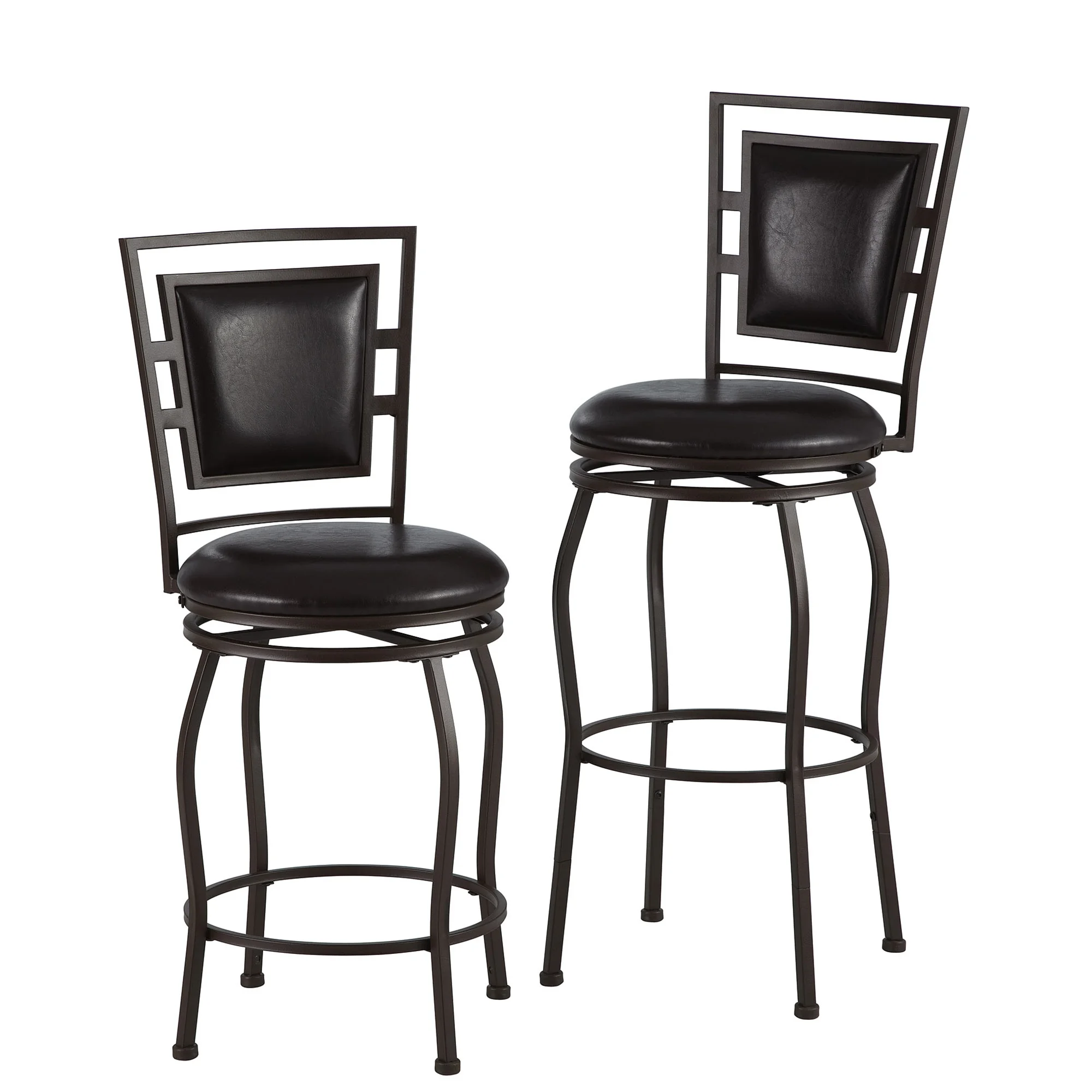 Linon Townsend 3-Piece Full Back Metal Bar & Counter Stool, 24