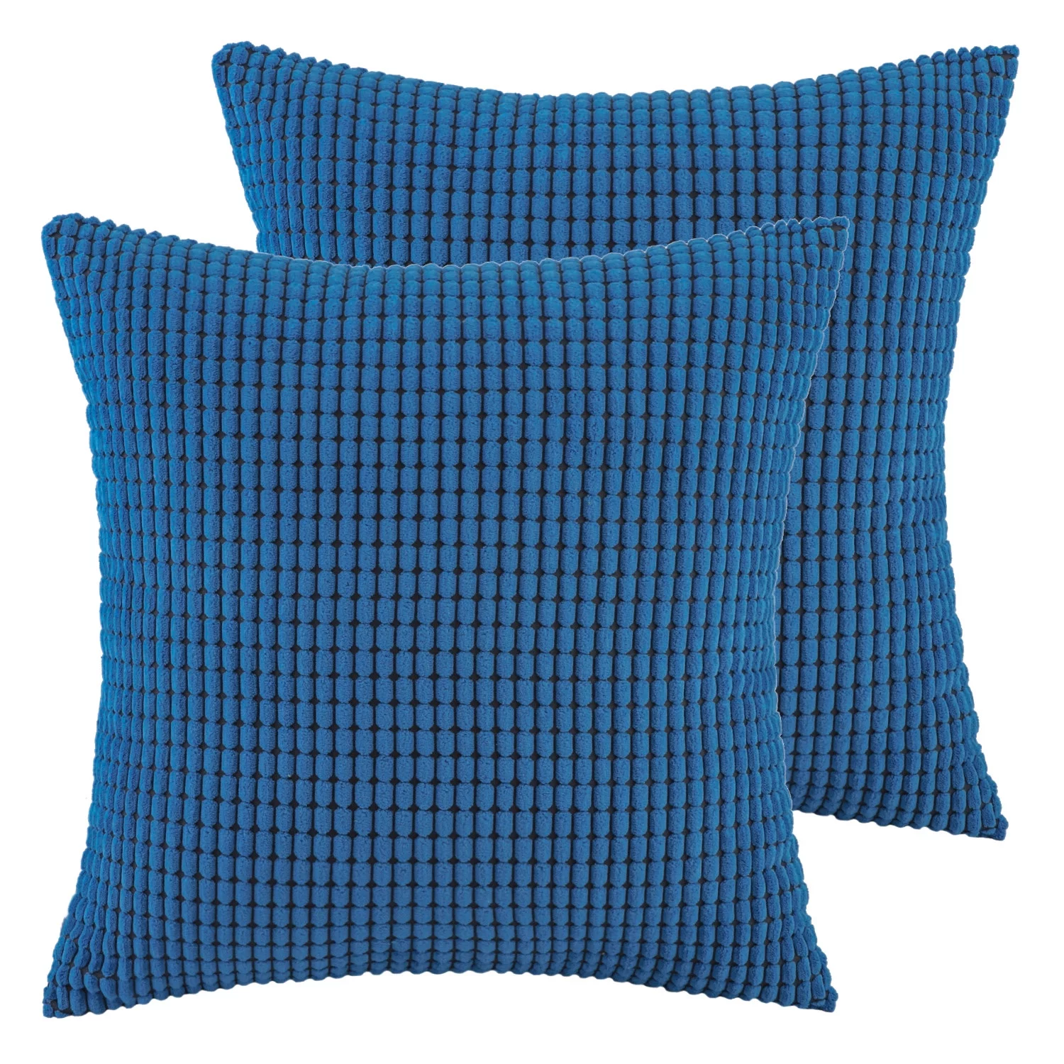Soft Corduroy Corn Striped Velvet Series Decorative Throw Pillow, 20
