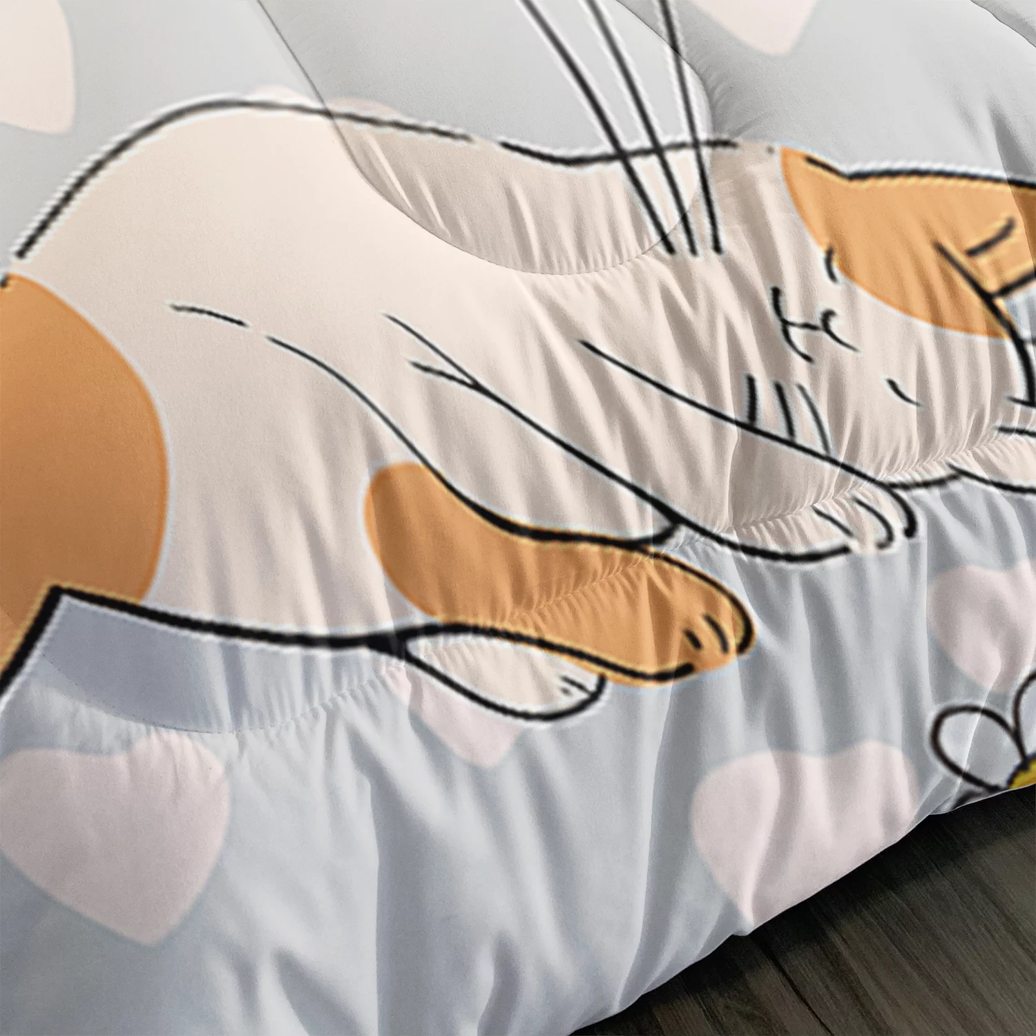 Hosima 3-Piece 3D Digital Printed Comforter Series of Children's and Adult Bedding with Butterfly, Horse and Other Patterns,DLX71-Queen-C