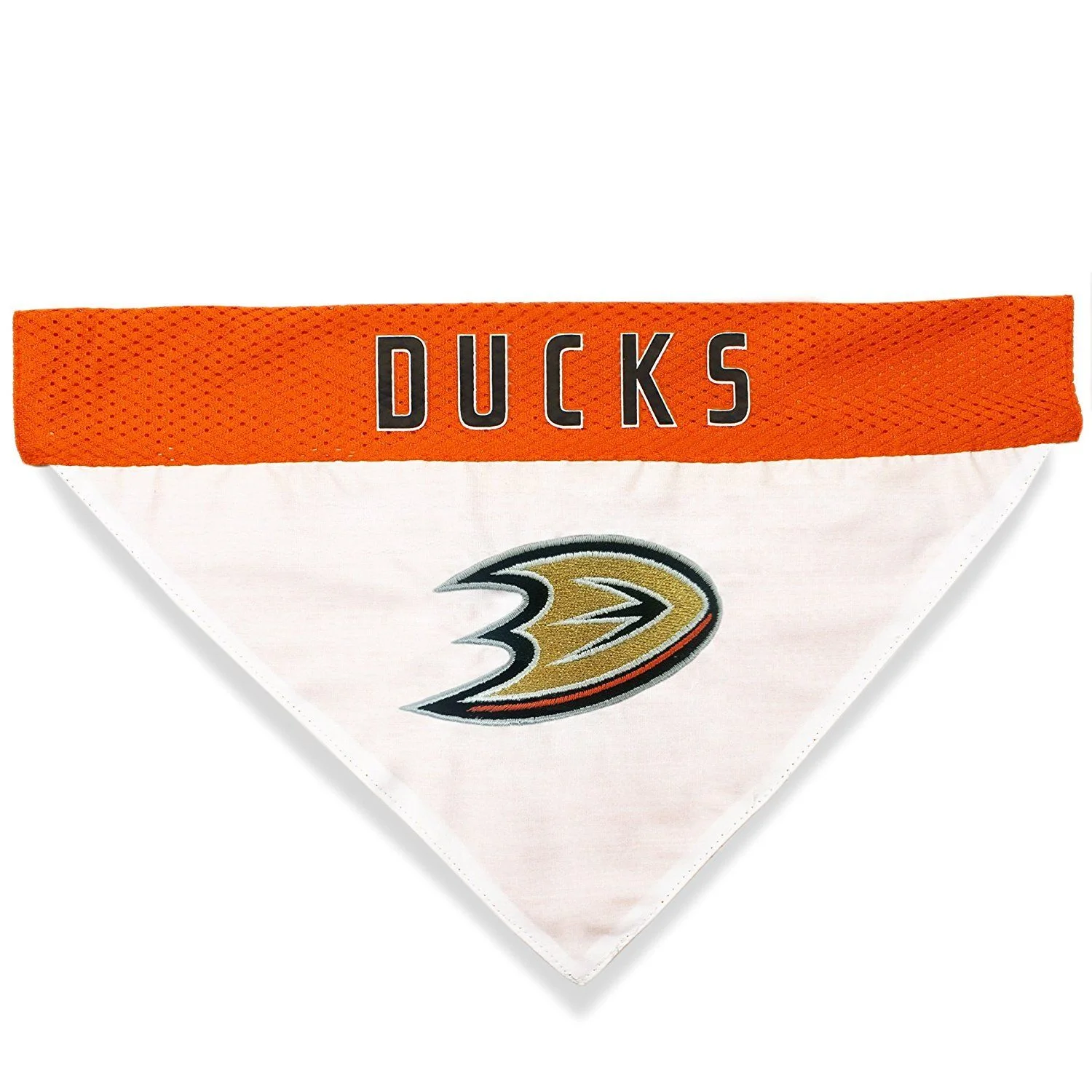 Pets First NHL Anaheim Ducks Bandana! NEW Reversible Pet Bandana - 2 sided Premium Bandanna