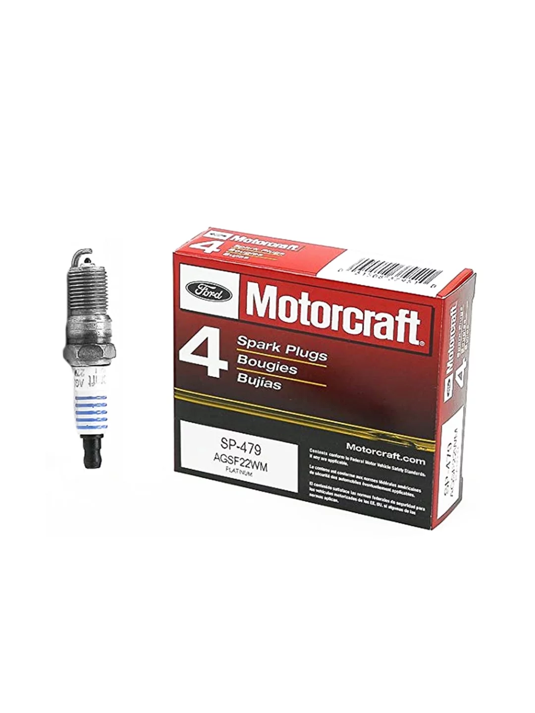 Set of 8 ISA Ignition Coil and 8 Motorcraft Spark Plugs  Compatible with 1998 1999 Lincoln Navigator 5.4L V8 Replacement for DG508