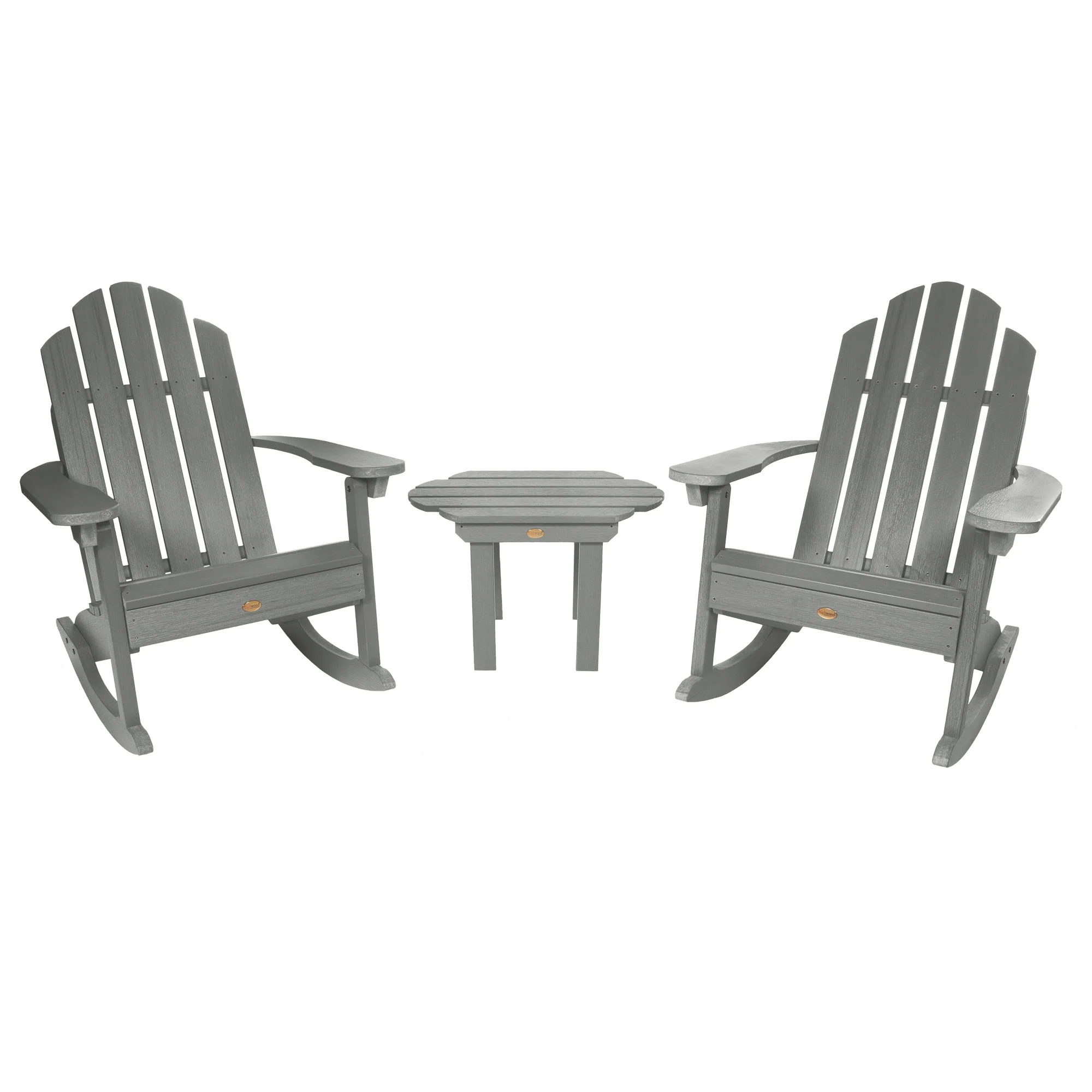 Highwood 3pc Classic Westport Adirondack Rocking Chair with 1 Classic Westport Side Table