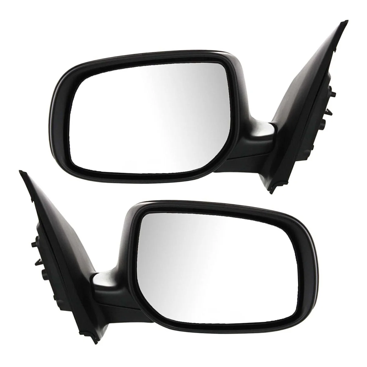 AutoShack Driver and Passenger Side Mirror Power Manual Folding Non-Heated Textured Set of 2 Replacement for 2009 2010 2011 2012 2013 Toyota Corolla 1.8L 2.4L FWD KAPTO1320249PR