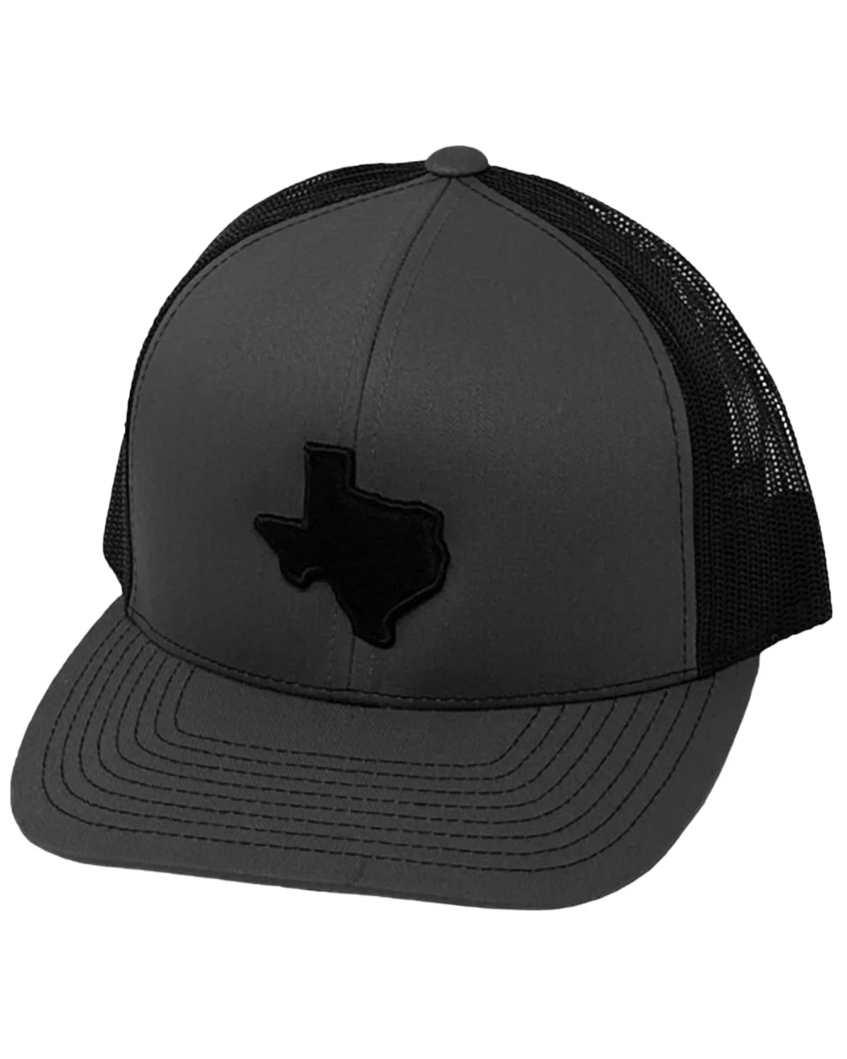 Oil Field Men's Hats Heather Gray And Texas State Patch Mesh-Back Ball Cap Grey One Size