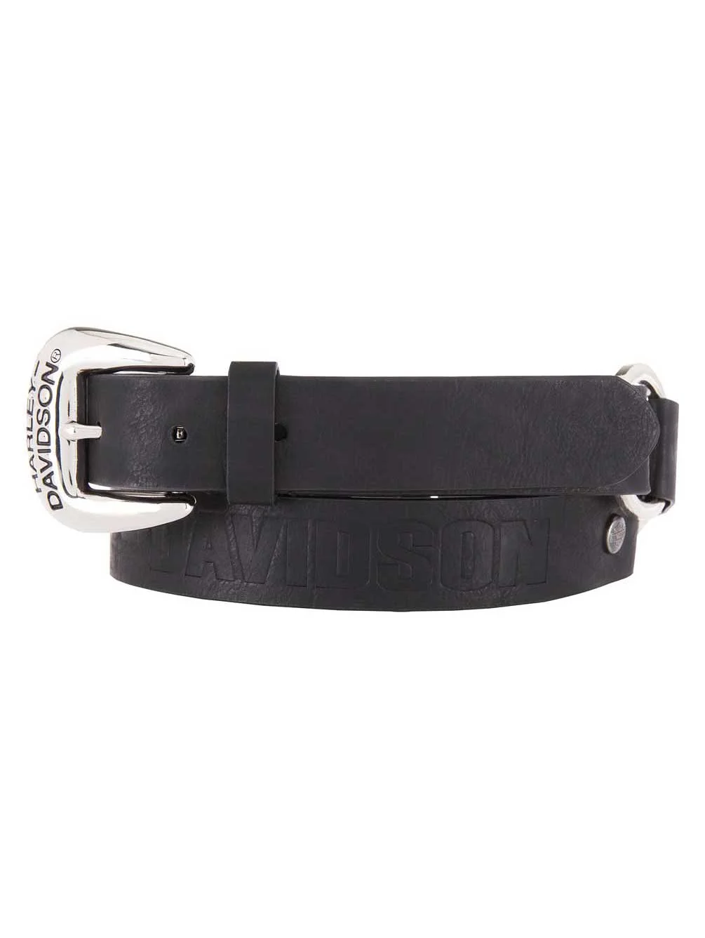 Harley-Davidson Women's Luna Looped Genuine Leather Belt, Black HDWBT11657 (M), Harley Davidson