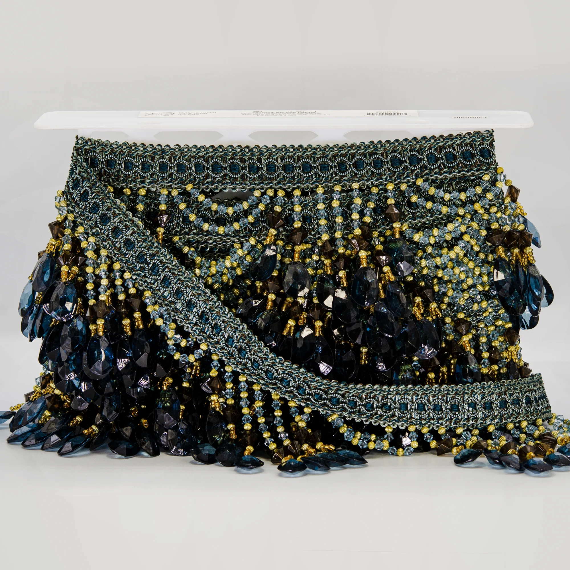 Expo Int'l Isabella Scalloped Bead Fringe Trim by the yard (Sold by the Yard)