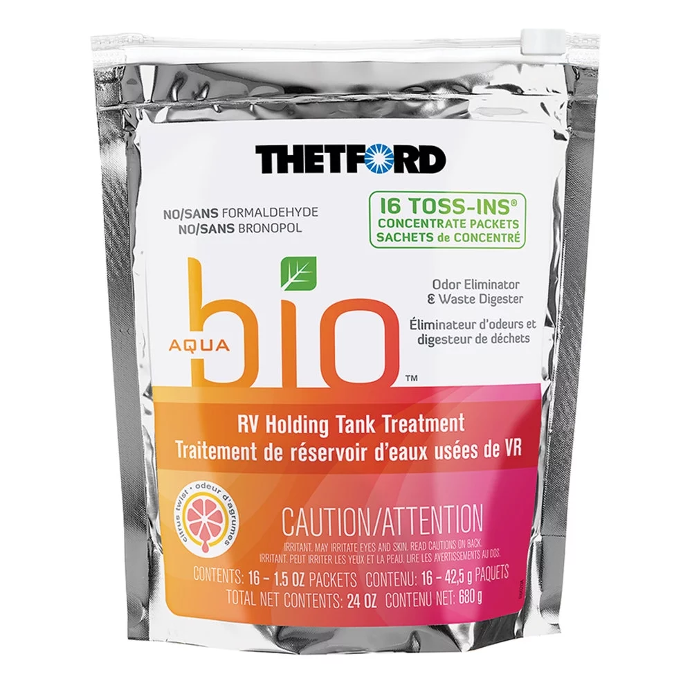 Thetford AquaBio RV Holding Tank Treatment, Formaldehyde Free 16 Toss-ins