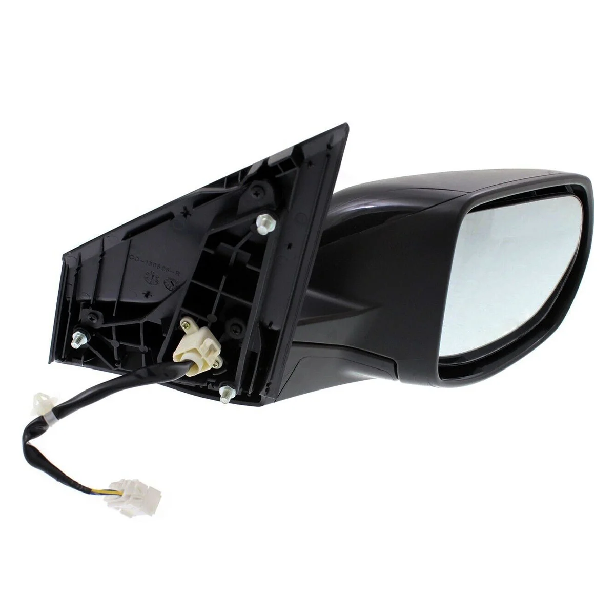 AutoShack Passenger Mirror Power Manual Folding Non-Heated Smooth Replacement for 2012 2013 2014 Honda CR-V 2.4L AWD FWD KAPHO1321268