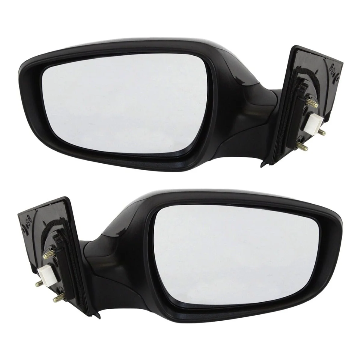 AutoShack Driver and Passenger Side Mirror Power Manual Folding Heated Smooth Set of 2 Replacement for 2011 2012 2013 Hyundai Elantra 1.8L FWD KAPHY1320179PR