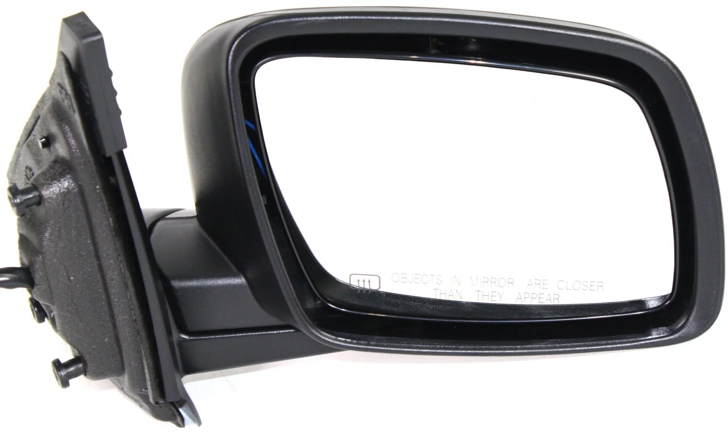 Mirror Compatible With 2009-2015 Dodge Journey Right Passenger Side Heated Textured Black Kool-Vue