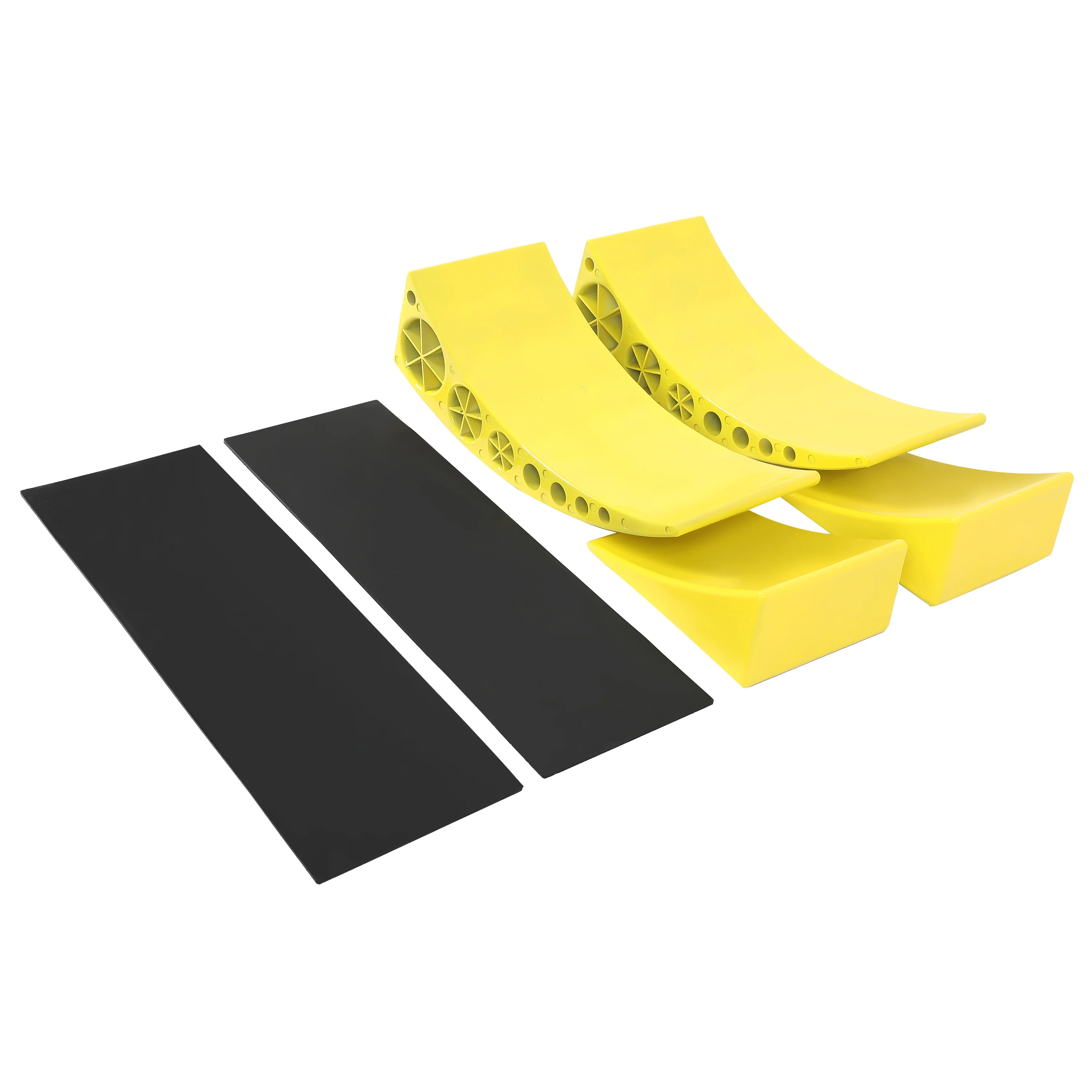 Kojem 2pcs Camper Leveling Blocks 35000lbs Leveler Kits for Camper RV Ramp