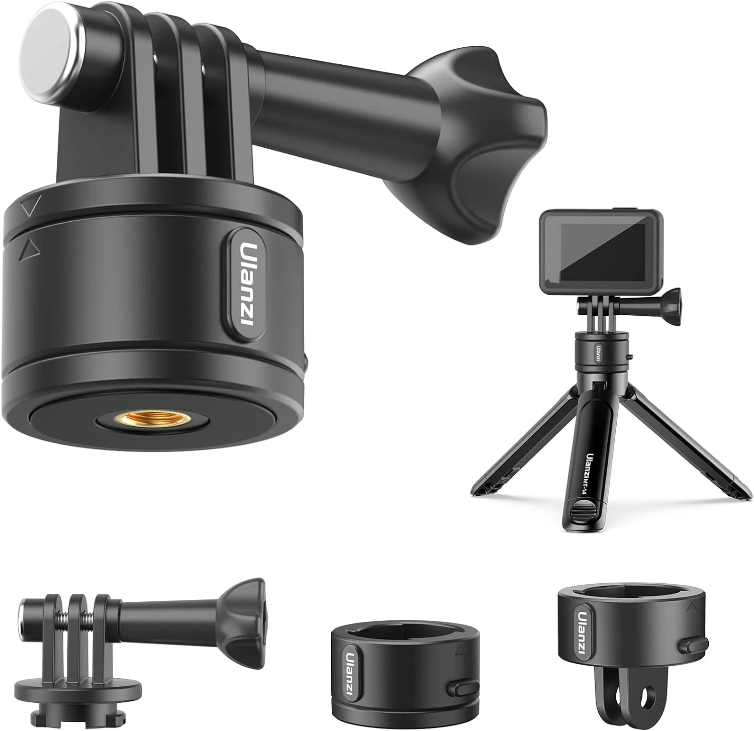 Tripod Mount Accessories for Gopro Hero - Go Quick II Basic Set Magnetic Quick Release Adapter