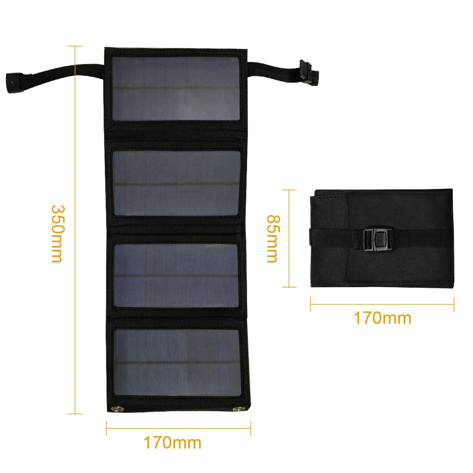 Andoer Solar Panel , 5V 20W USB Energy Cell for Activities, Foldable and Bendable