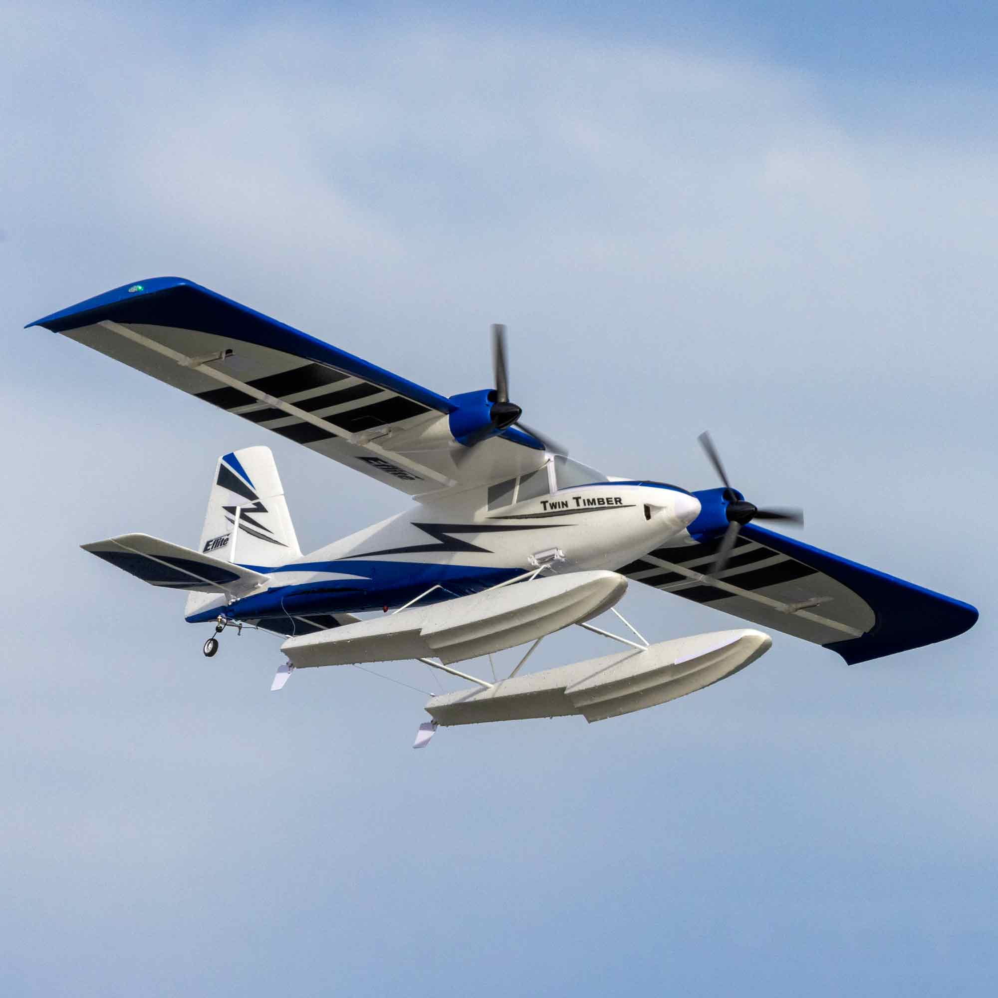 E-flite RC Airplane Twin Timber 1.6m BNF Basic Transmitter Battery and Charger Not Included with AS3X and SAFE Select EFL23850 Airplanes B&F Electric Airplanes B&F Electric