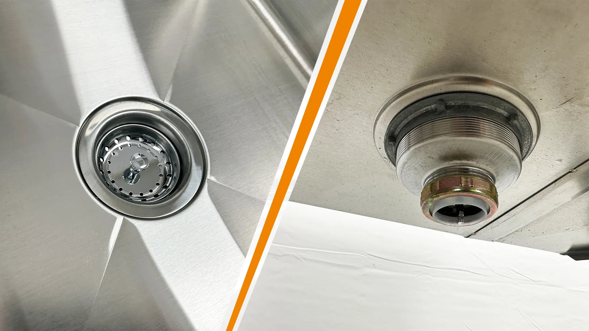 35 in. Commercial Heavy-Duty Three Compartment Sink in Stainless Steel 35.8''Wx20''Dx43''H