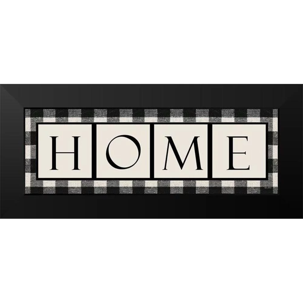 Deiter, Lori 14x7 Black Modern Framed Museum Art Print Titled - Buffalo Plaid Home