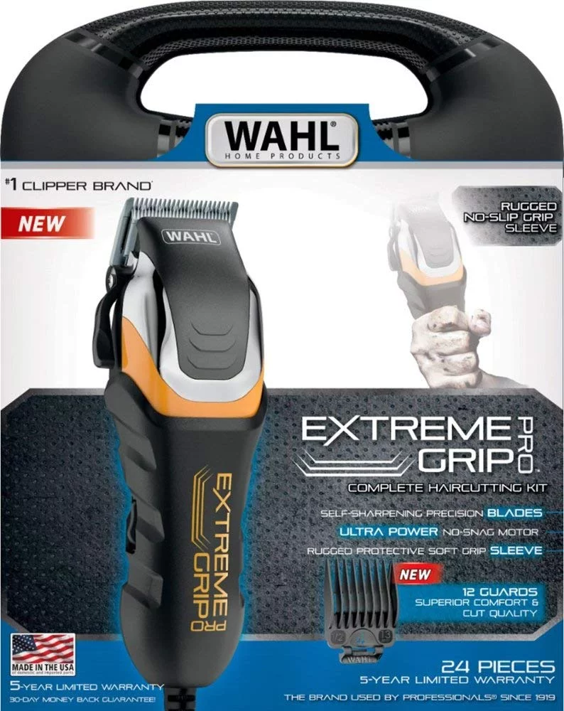 Wahl Extreme Grip Pro 24 Pieces Haircutting Kit 79465-300