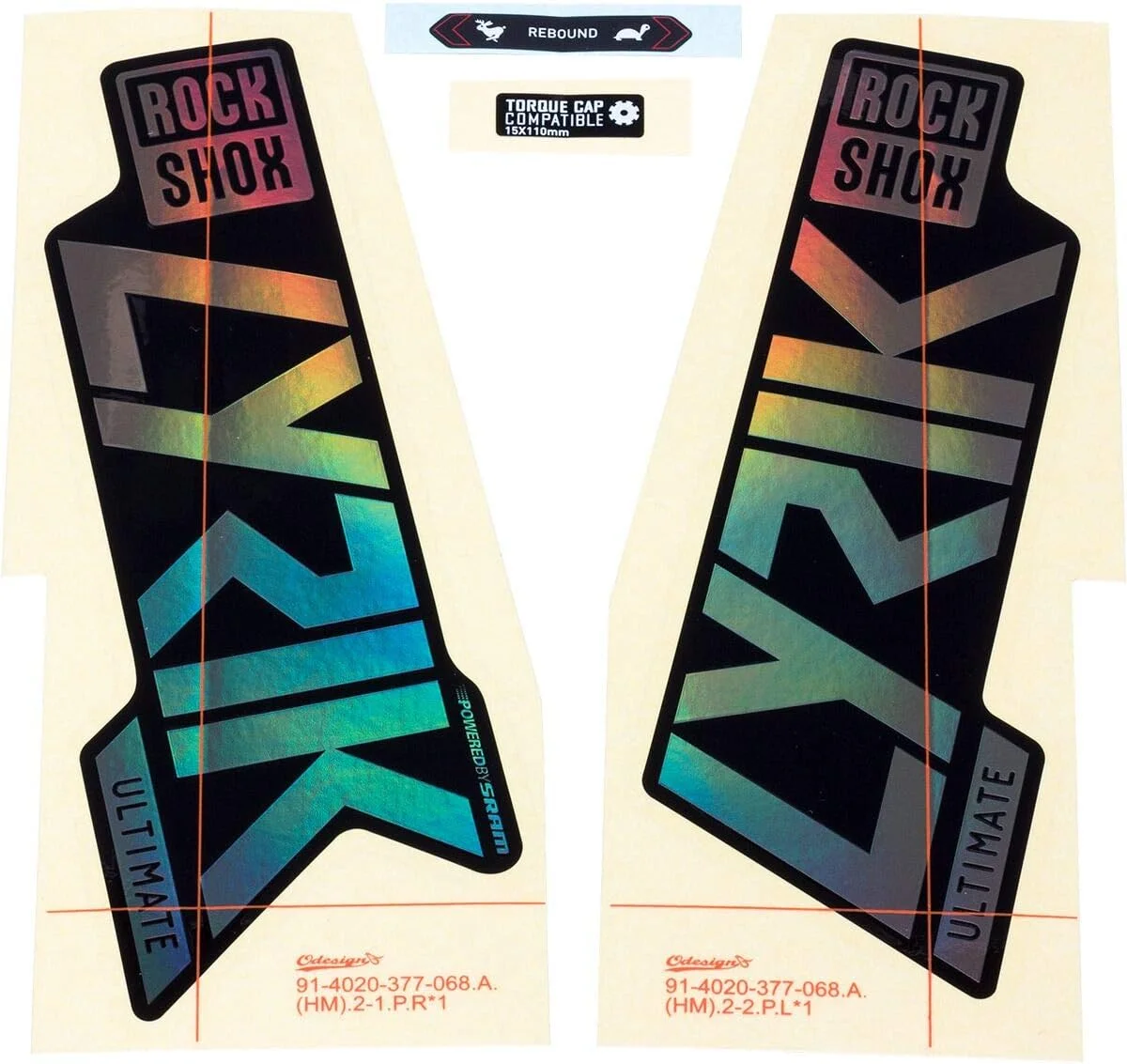 Fork Decal Kit - Lyrik Ultimate, 27.5
