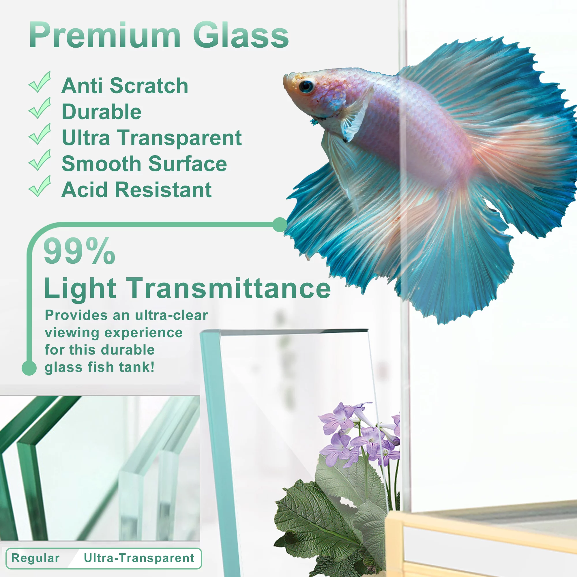 Aqua Dream 135 Gallon Tempered Glass All-in-one Aquarium Darkwood