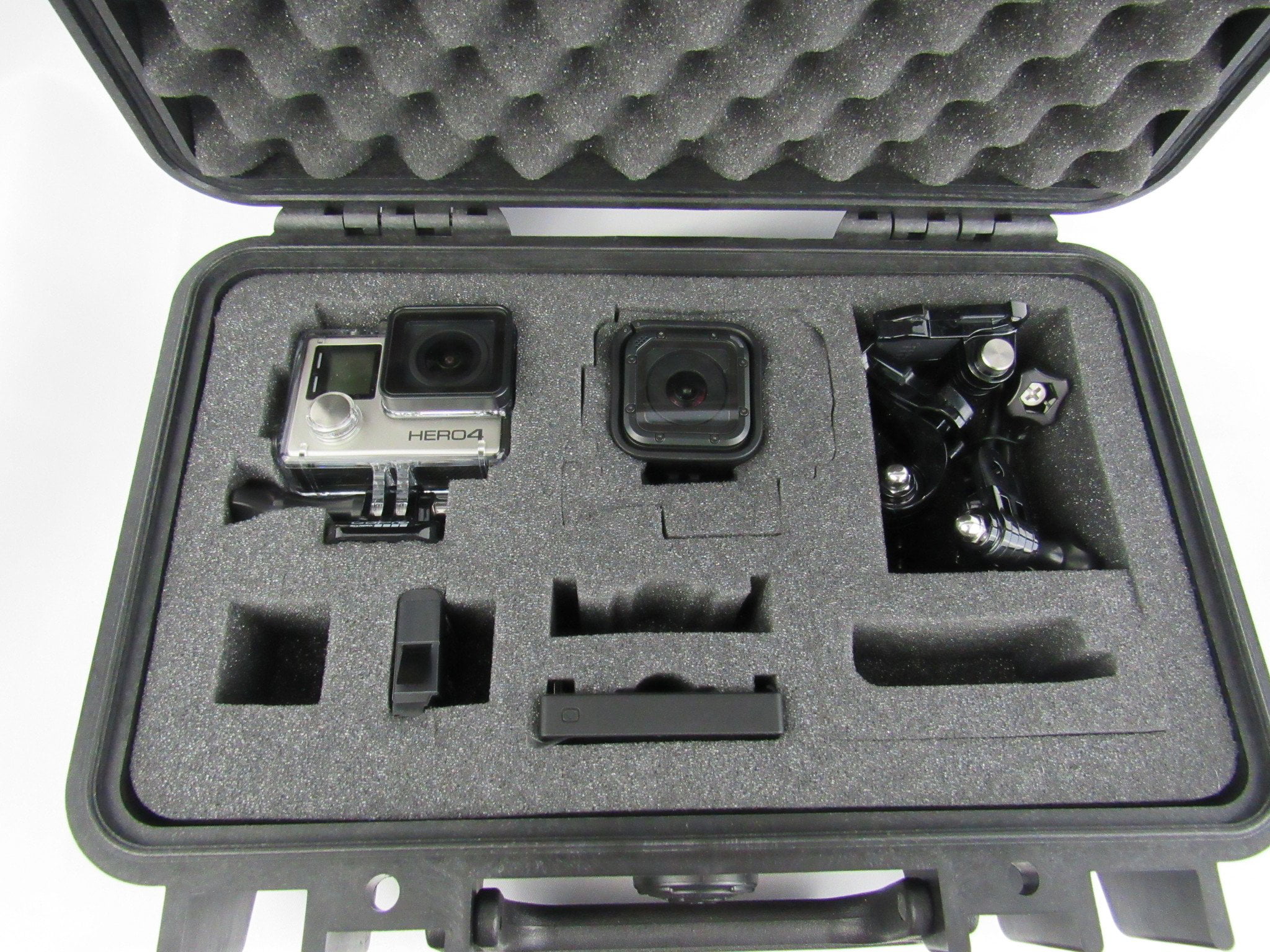 Pelican Case 1170 with Custom Foam Insert for GoPro Hero 4, Hero Session and Accessories (Case & Foam)