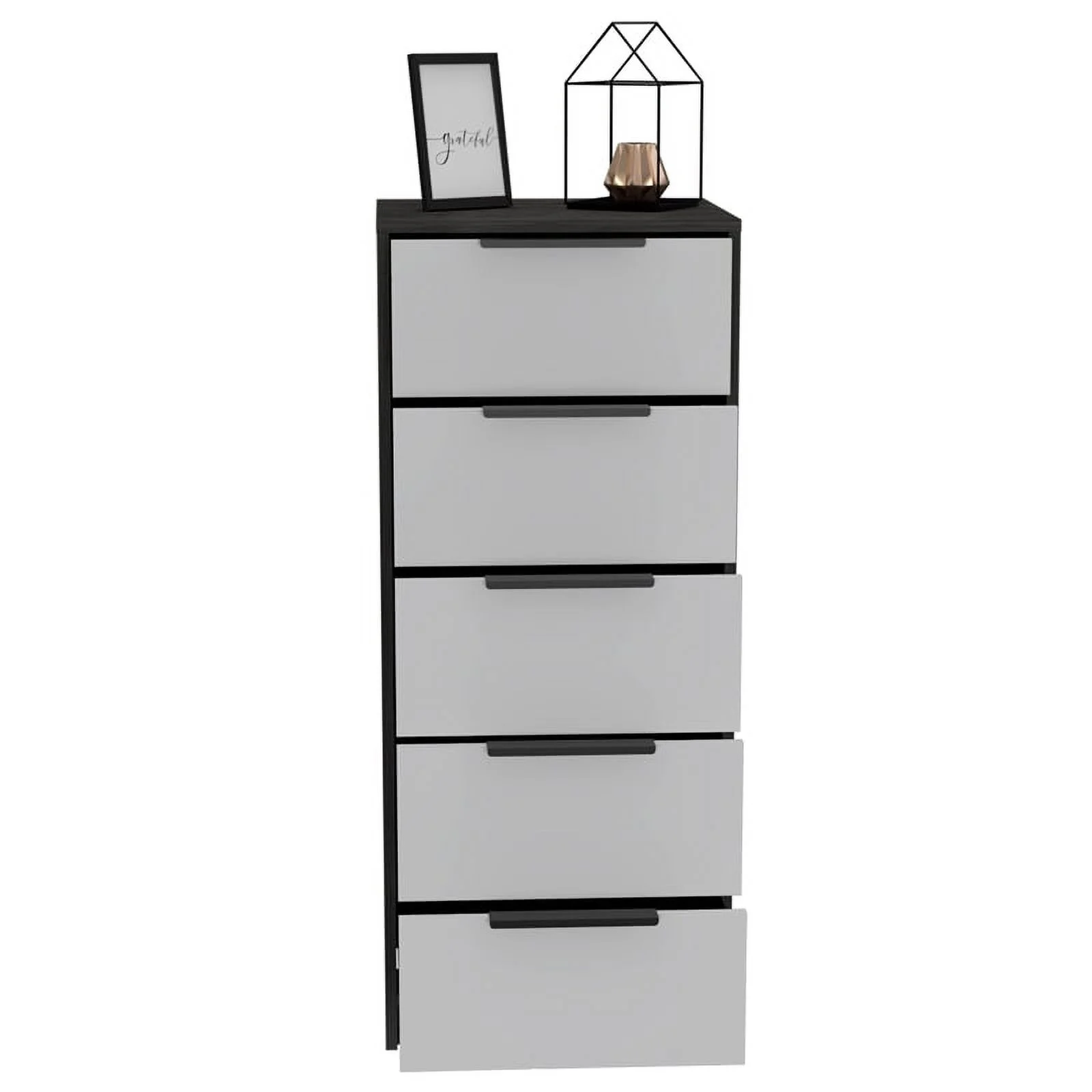 Home Square 2-Piece Set with 3 Drawer Dresser and 5 Drawer Dresser In Smoky Oak