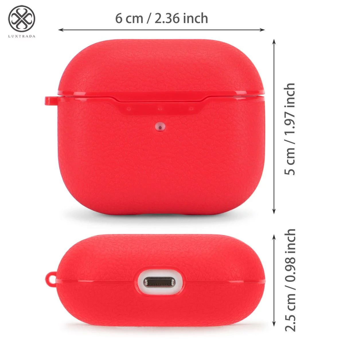 Luxtrada Earbuds Headphones Case Earbuds Case Cover Protective Cover for Apple Airpods 3rd with Hook