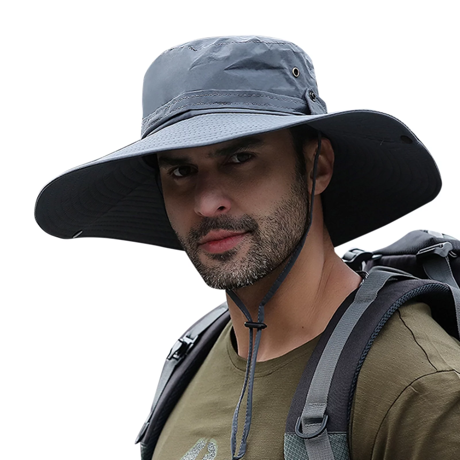 MABOTO Sun Hat Wide Brim Protection Foldable Bucket Hat for Fishing Hiking Camping 12CM Brim