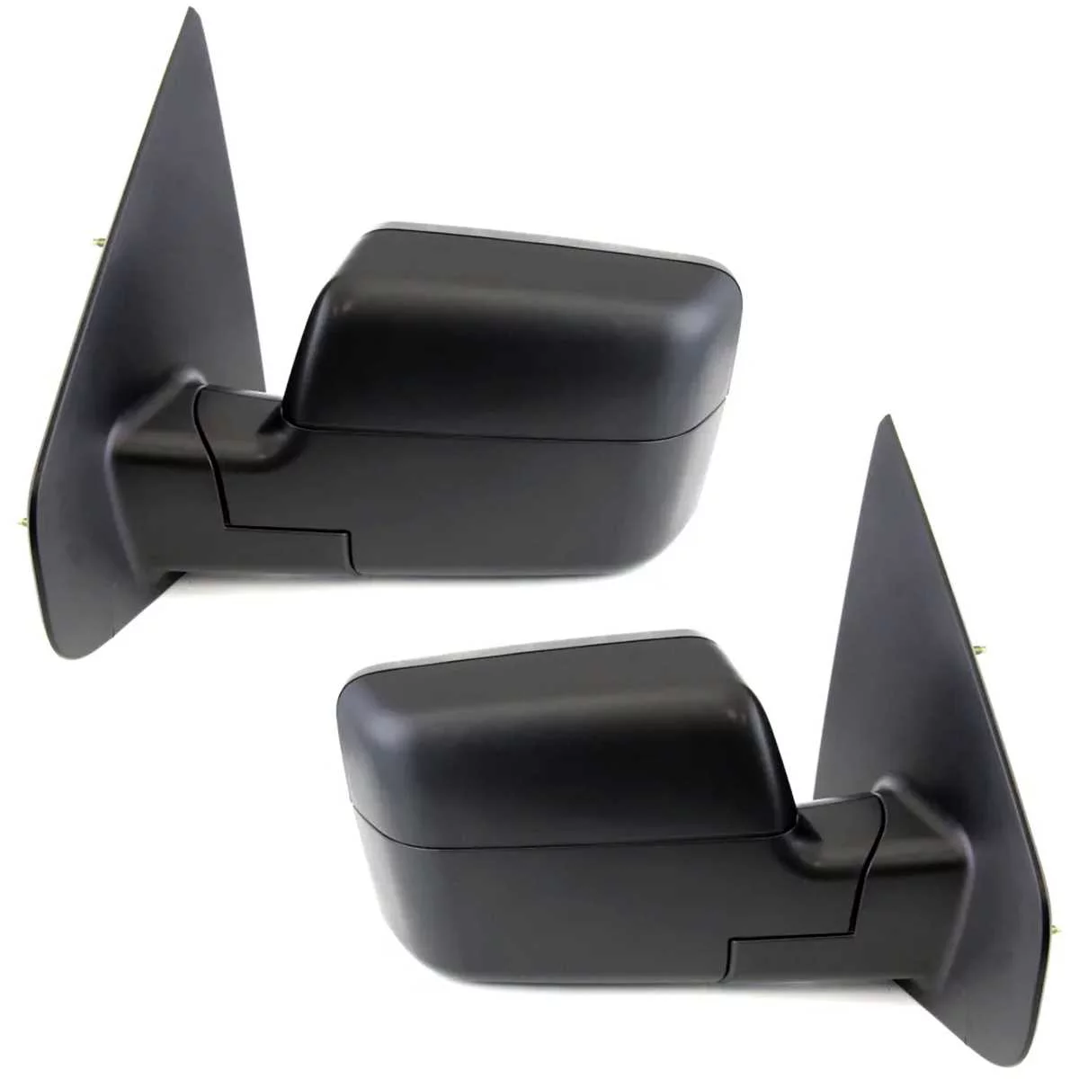 AutoShack Driver and Passenger Mirrors Power Folding Heated Textured Black Set of 2 Replacement for 2004 2005 2006 Ford F-150 4.2L 4.6L 5.4L V6 V8 4WD RWD KAPFO1320242PR