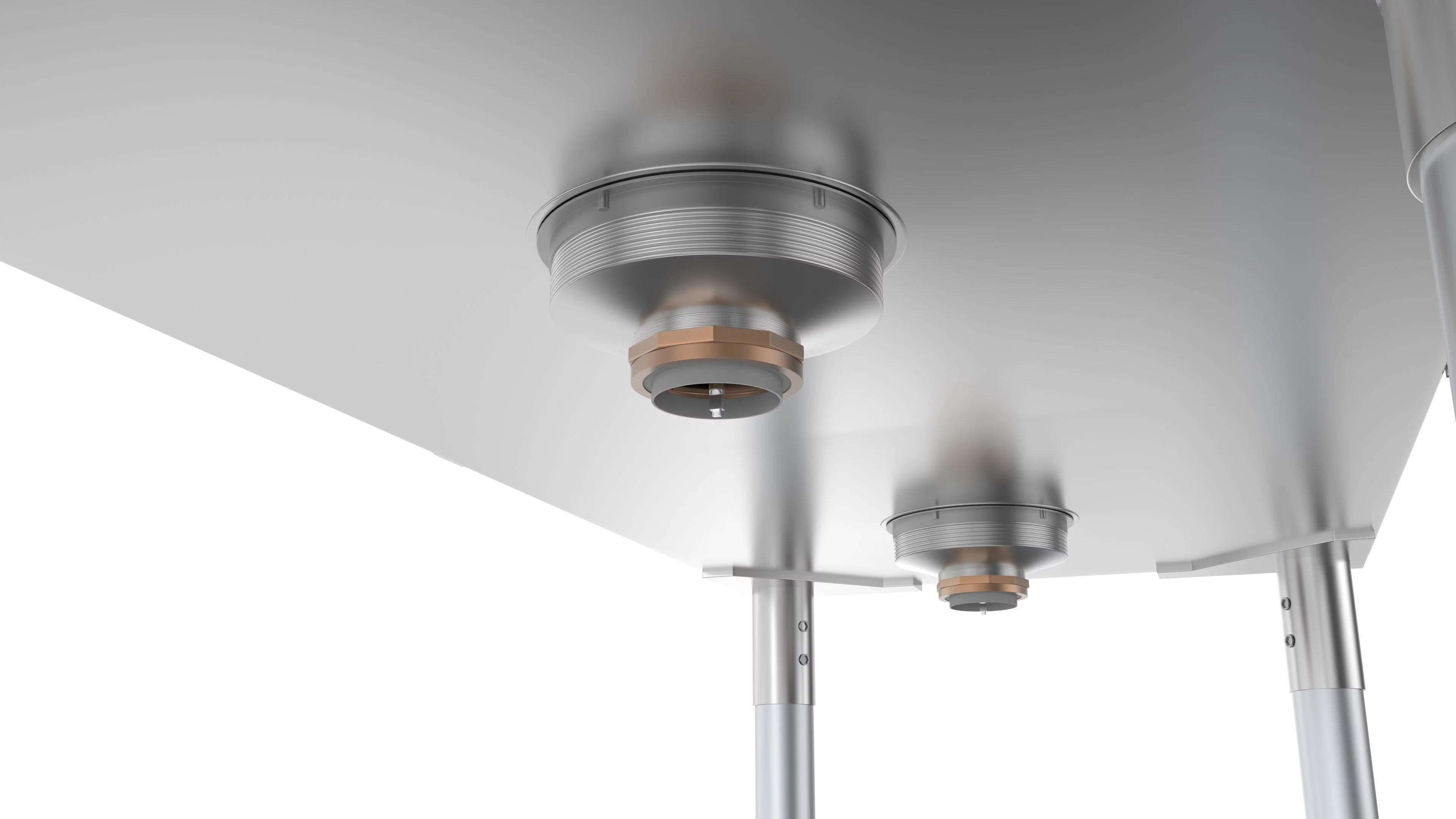 KoolMore 48 in. Two Compartment Stainless Steel Commercial Sink with Drainboard, Bowl Size 15