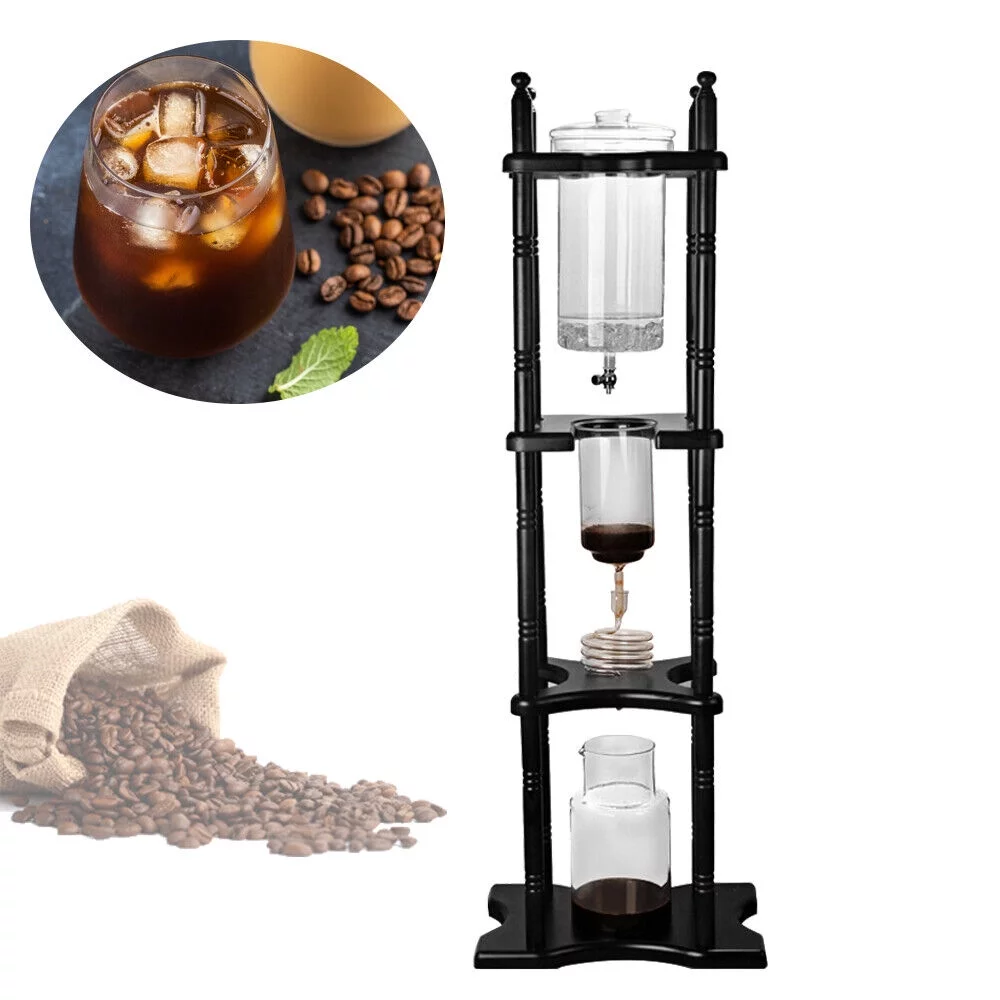 Cold Brew Coffee Maker Glass Dutch Coffee Dripper Ice Drip Coffee Tower 2500ml 28*24.5*115 Cm