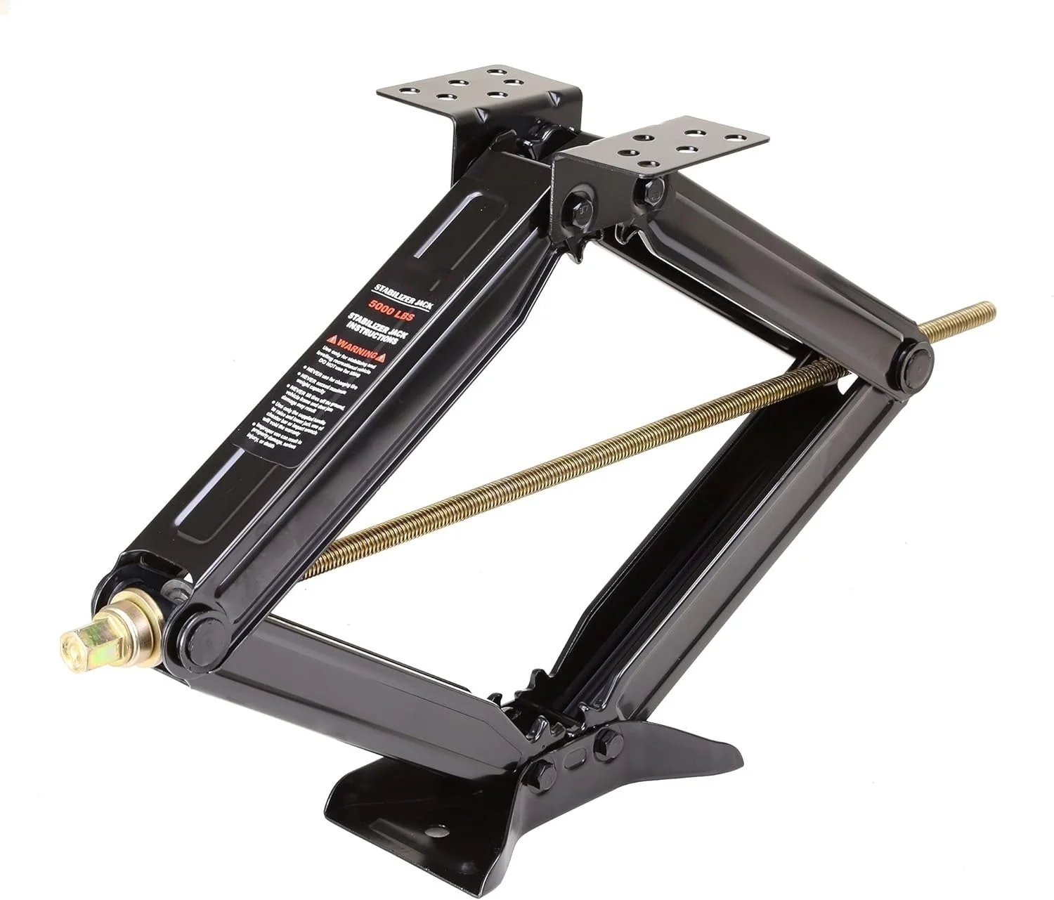RV Camper Trailer Stabilizer Leveling Scissor Jacks w/Socket & Level 24
