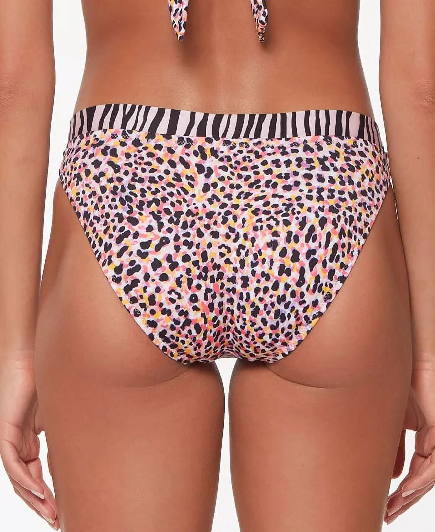 Sanctuary LOTUS PINK Pretty V-Waist Hipster Bikini Swim Bottom, US X-Small