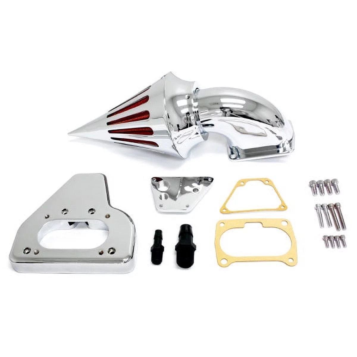 Krator Motorcycle Chrome Spike Air Cleaner Intake Filter Compatible with 2002 Honda VTX 1800 R/S/C/N/F