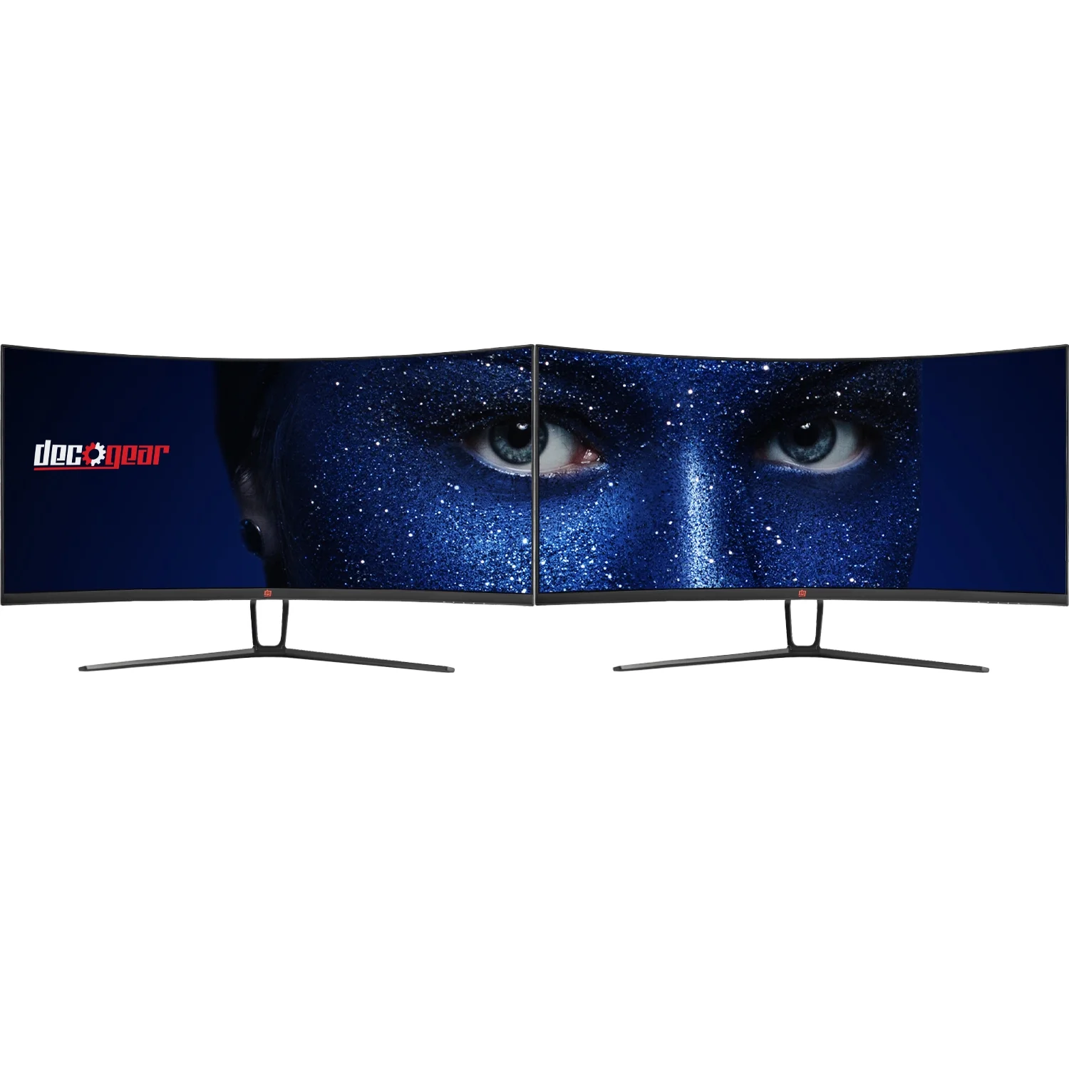 Deco Gear 35” Curved Gaming Ultrawide Monitor, 3440x1440, 120hz, 1ms MPRT, 21:9, 99% sRGB, 2-Pack