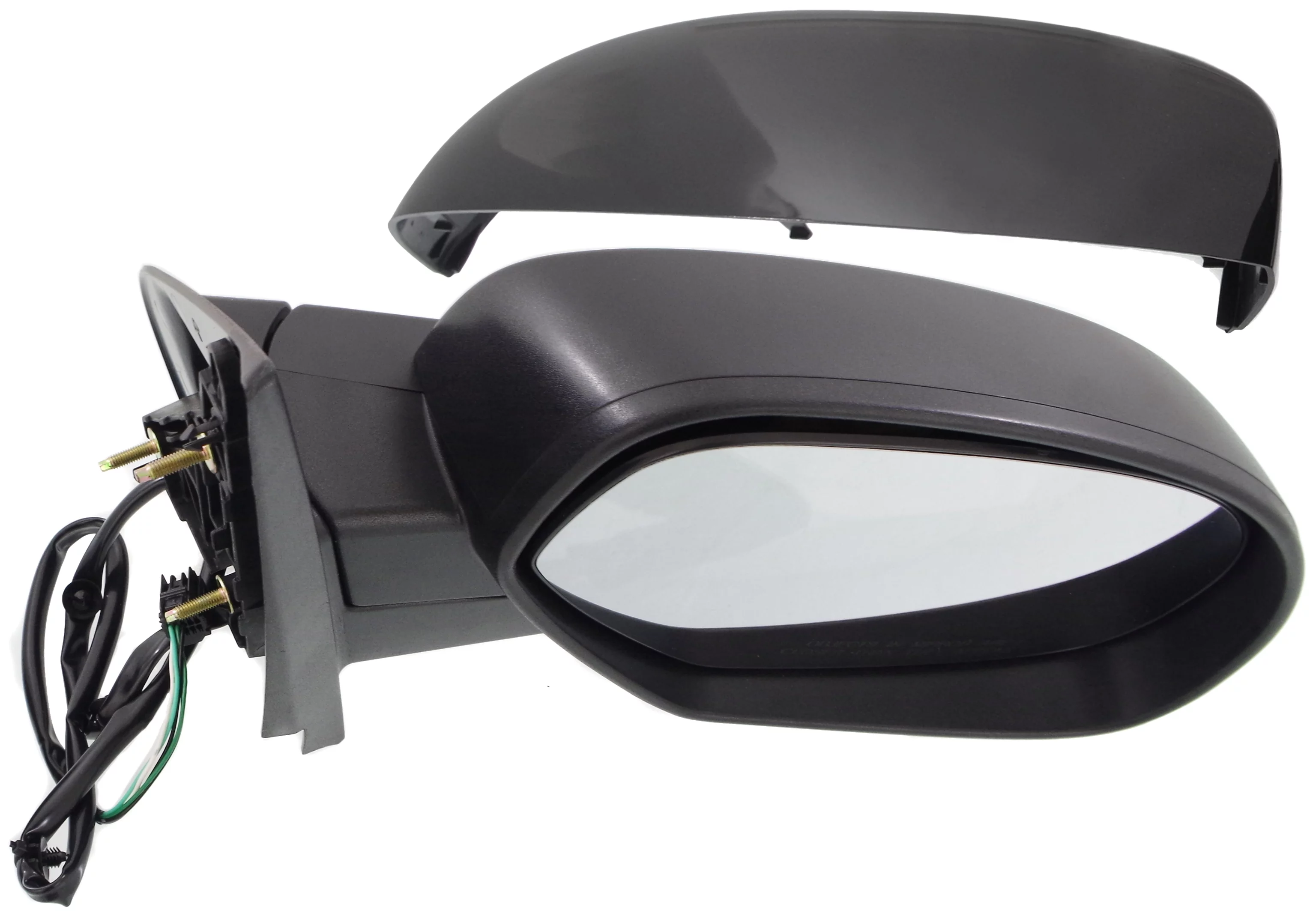 Mirror Compatible With 2007-2014 Chevrolet Tahoe 2007-2013 GMC Sierra 1500 Right Passenger Side Heated 1 Paintable and Textured Black Cap Kool-Vue