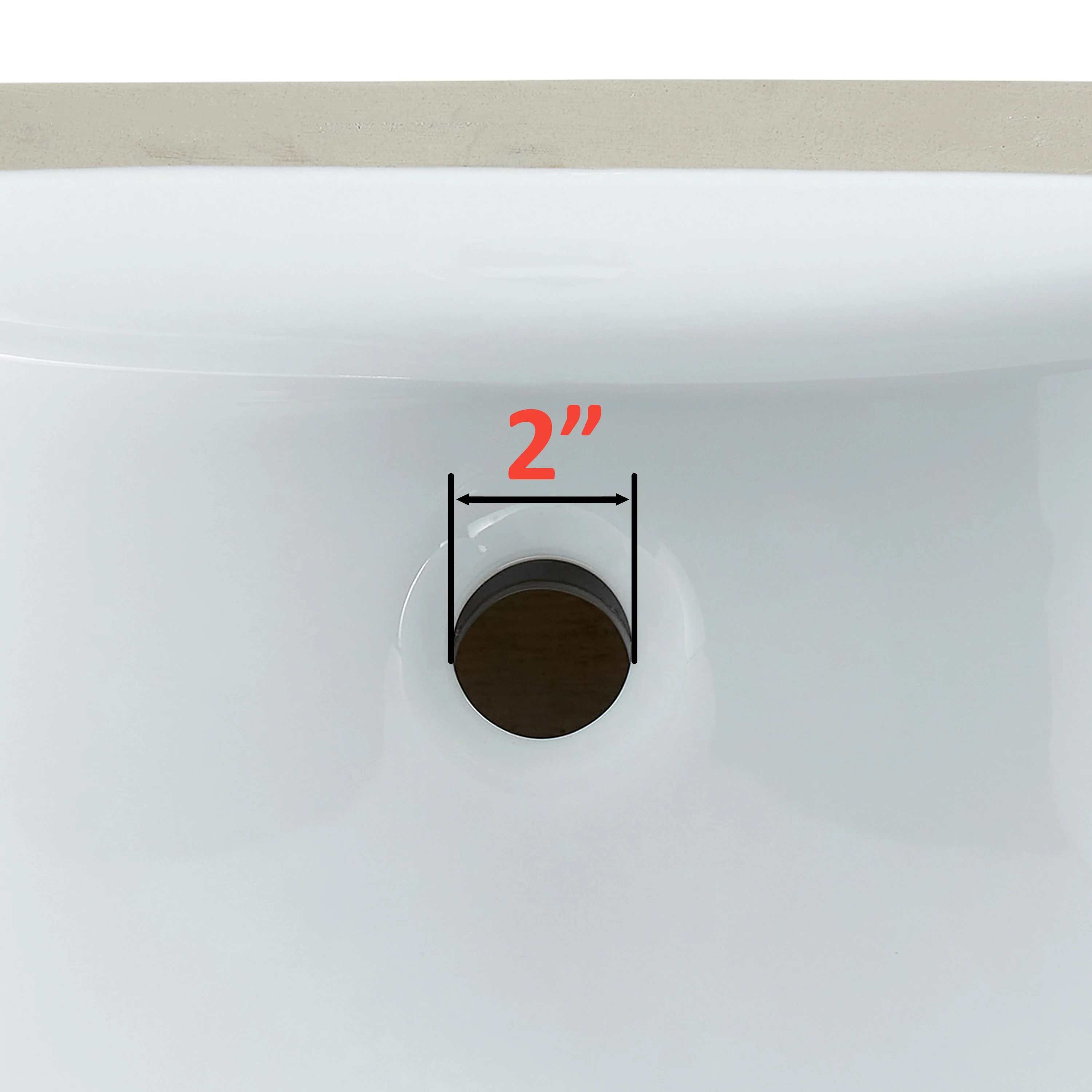 Stufurhome VIX Bathroom Vanity Basin 20''x15''