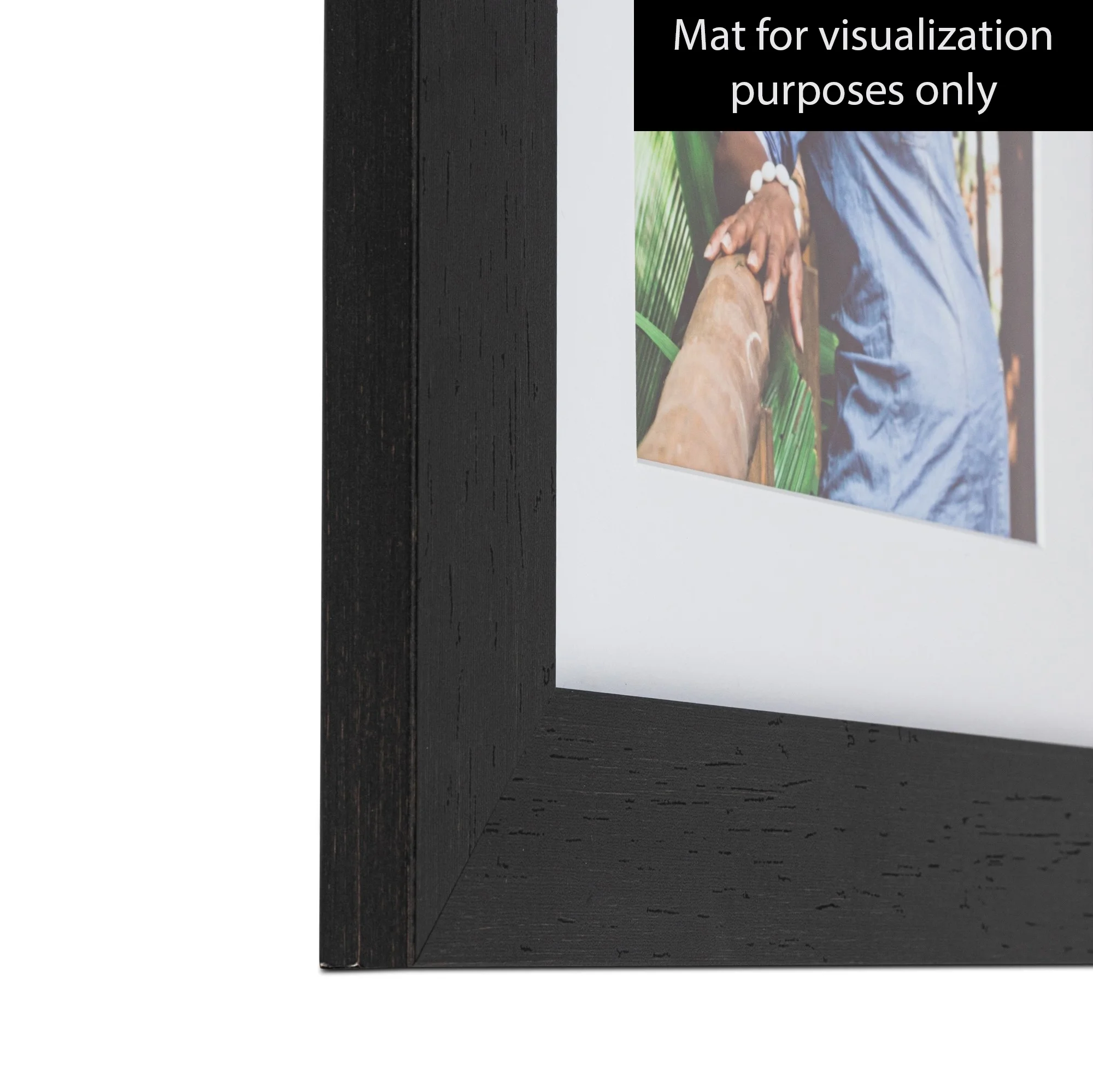 ArtToFrames 14x24 Inch Walnut Picture Frame, This Brown MDF Poster Frame is Great for Your Art or Photos, Comes with 060 Plexi Glass (2WOM-3914)