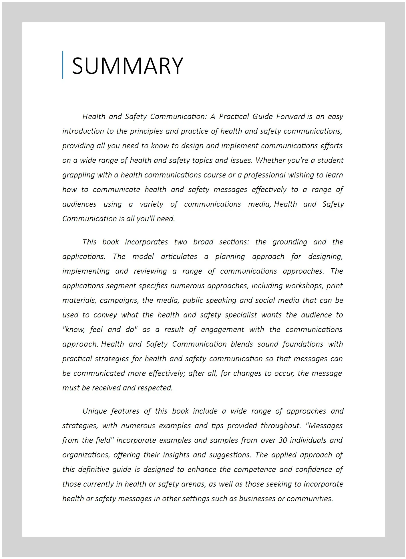 Pre-owned Health and Safety Communication : A Practical Guide Forward, Paperback by Anderson, David S.; Miller, Richard E., ISBN 1138647446, ISBN-13 9781138647442