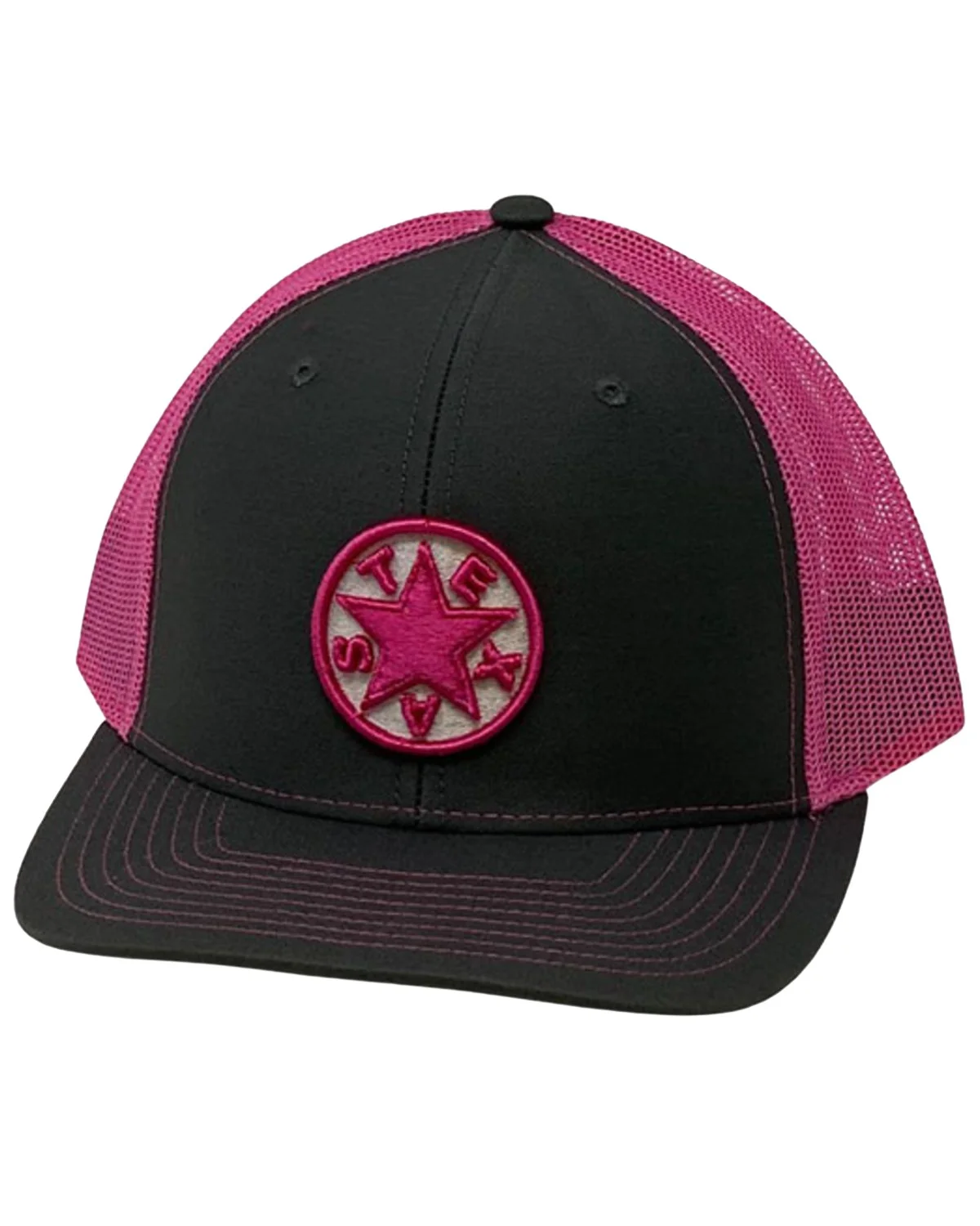 Oil Field Men's Hats Gray Texas Star Patch Mesh-Back Ball Cap Grey One Size