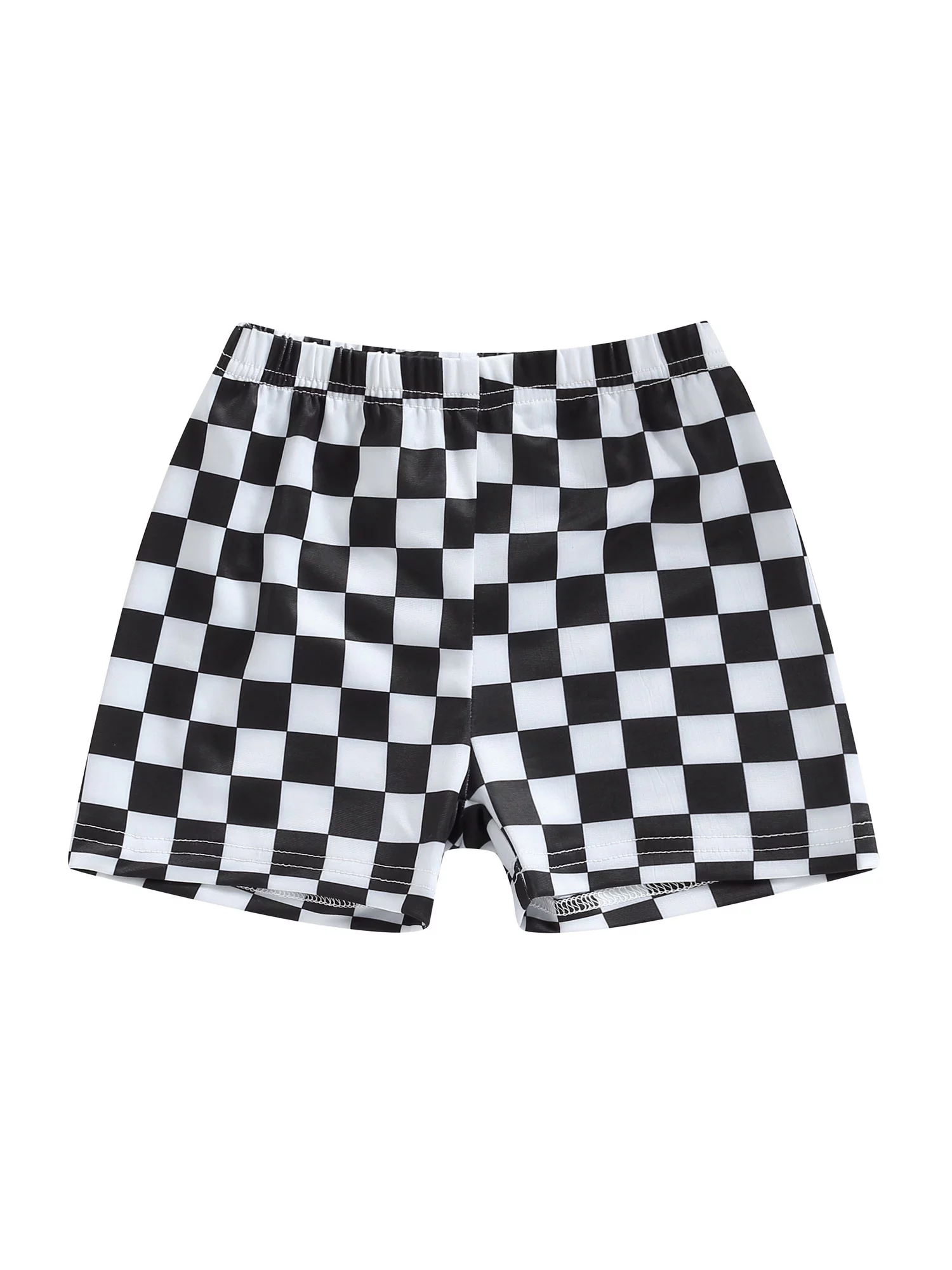 Thaisu Boys Swim Trunks, Checkerboard Print Fast Dry Summer Sports Pool Beach Toddler Swim Trunks
