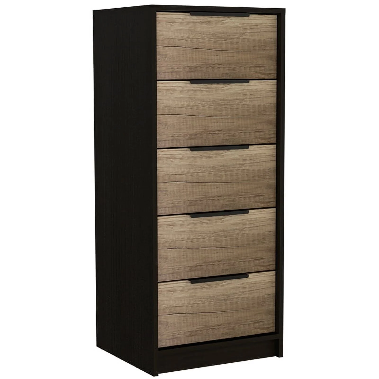 Home Square 3-Piece Set with 5 Drawer Dresser and 2 Engineered Wood Nightstands