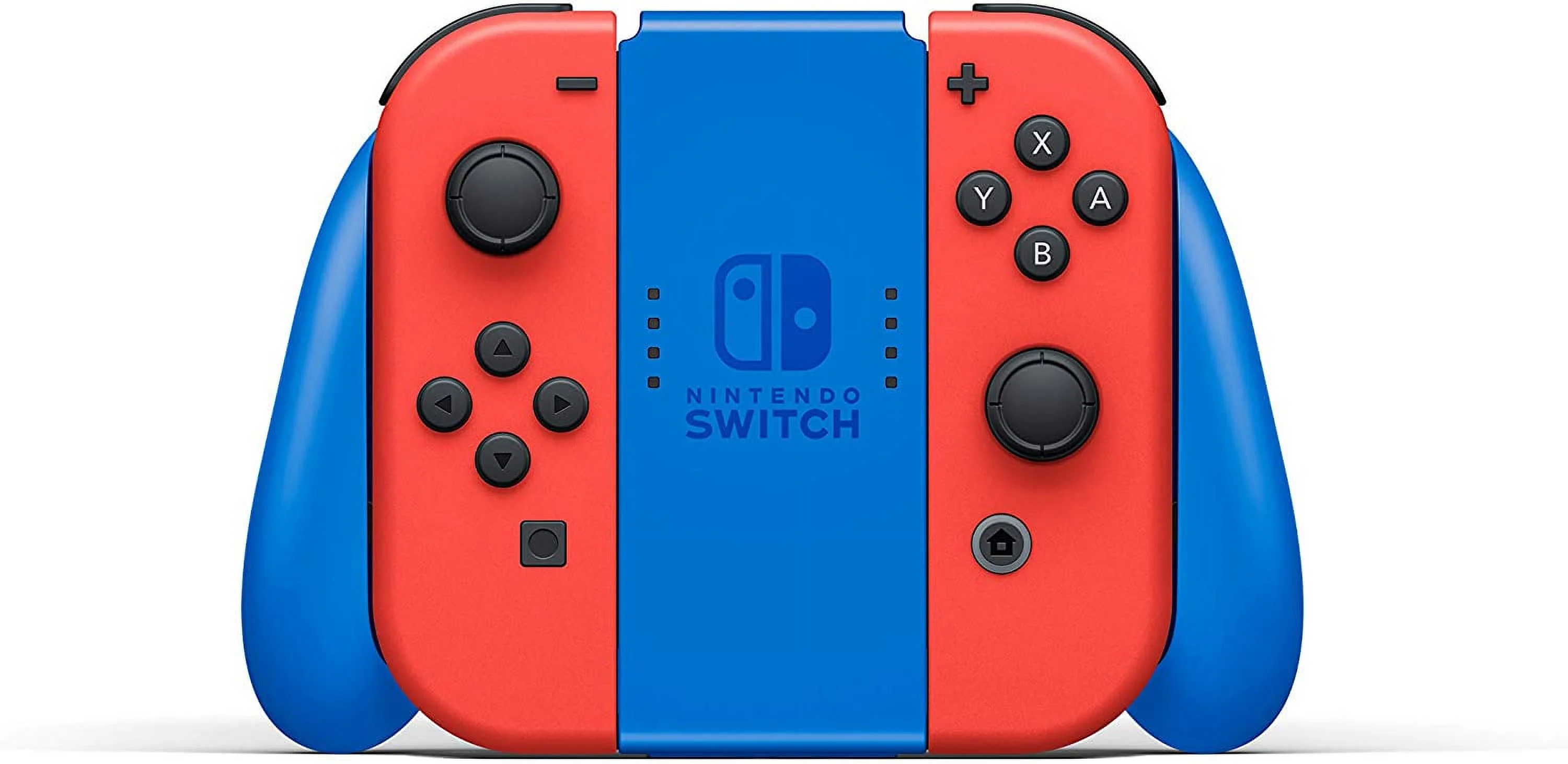 2021 New Nintendo Switch Mario Red & Blue Limited Edition with Mario Iconography Carrying Case and Screen Protector Bundle With Kirby Star Allies And Mytrix Accessories
