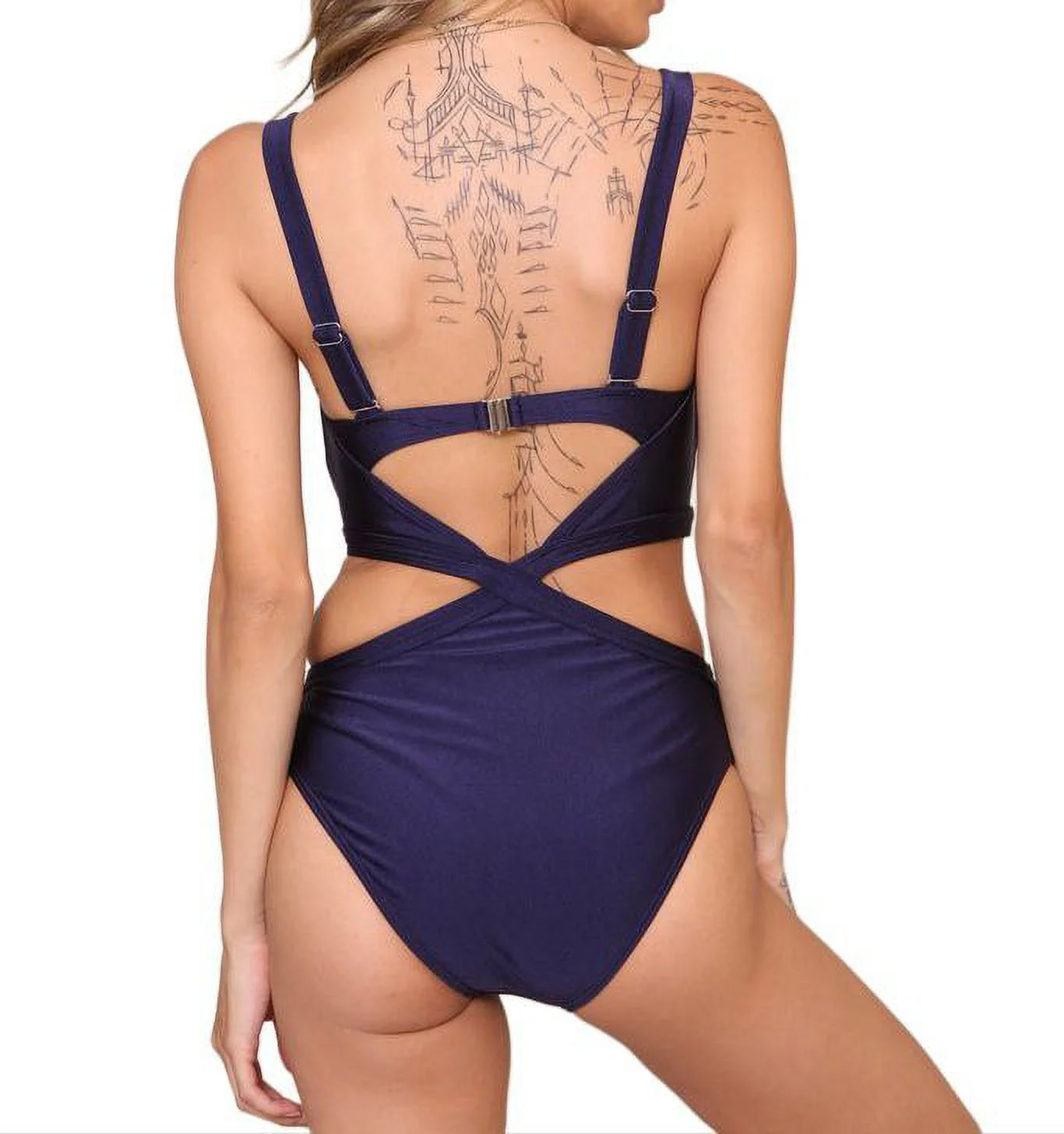 MINKPINK Women's Lucky Strapless One Piece Swimsuit, Blue, Medium