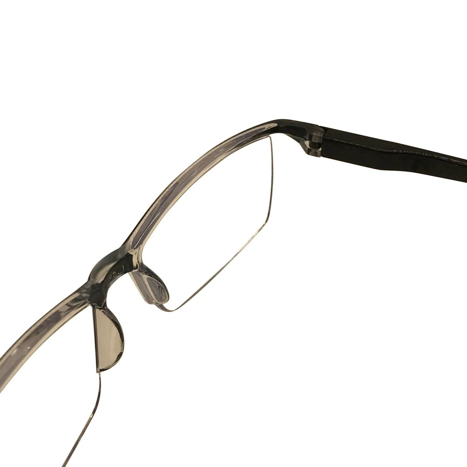 7 Packs Mens Rectangle Half Frame Reading Glasses Blue Light Blocking Black Spring Hinge Readers +1.00