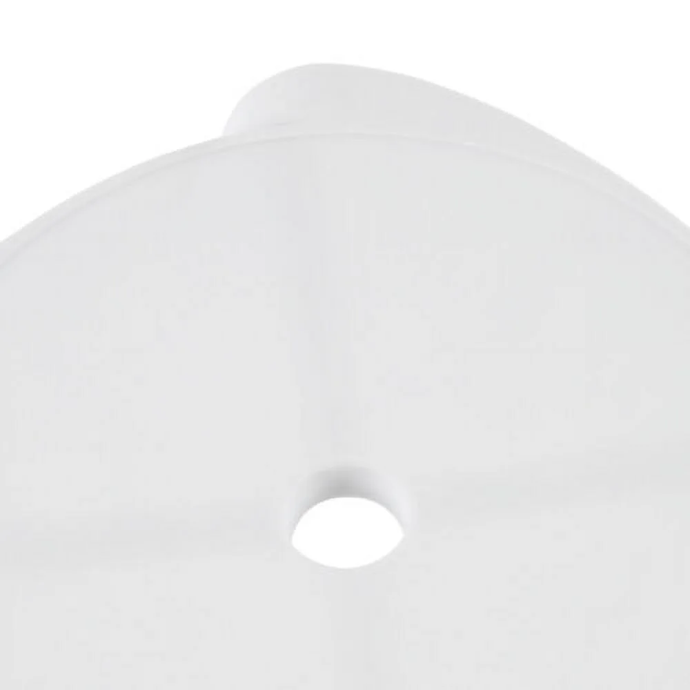 5Pcs Plastic Stools 18'' Height Indoor OutdoorKitchen Bar Chairs Stackable White