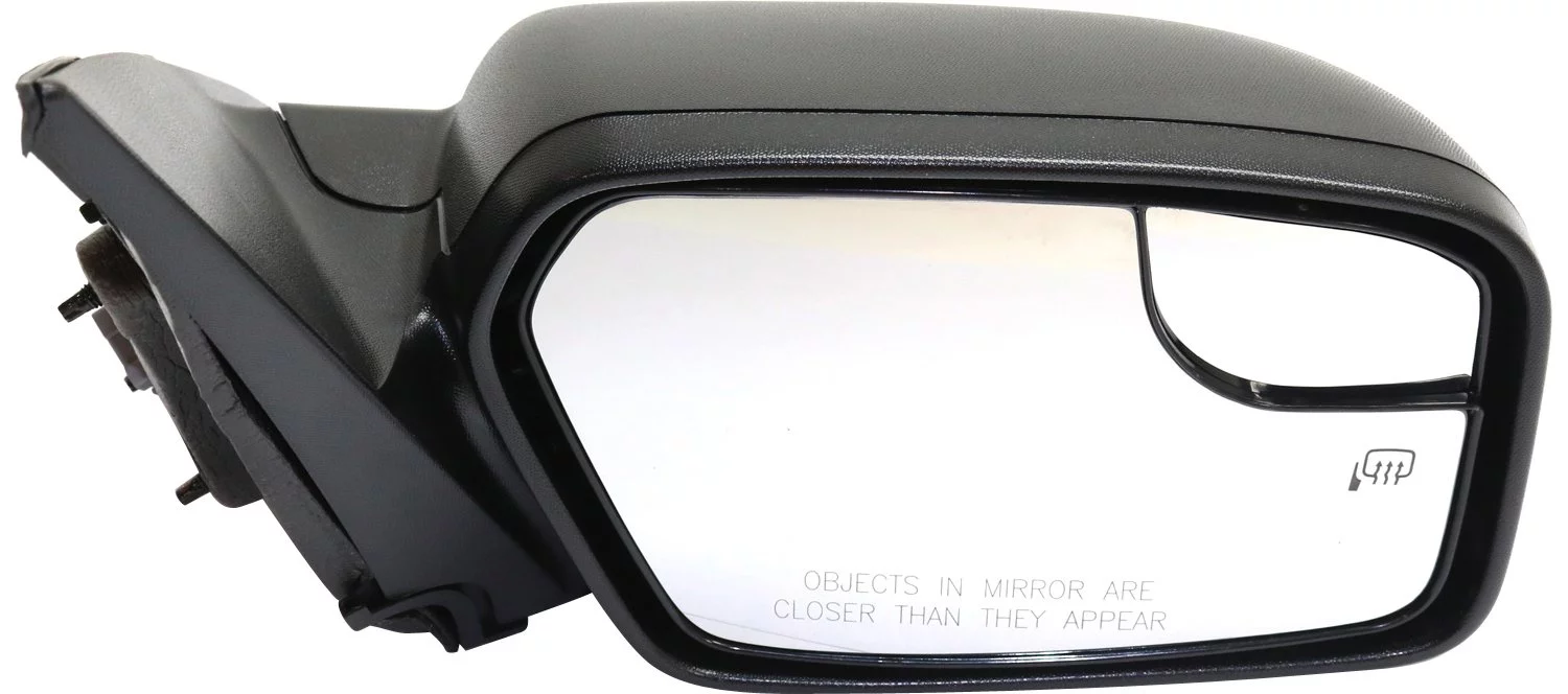 Mirror Compatible With 2011-2012 Ford Fusion Right Passenger Side Heated w/ Blind Spot Corner Glass Black Kool-Vue