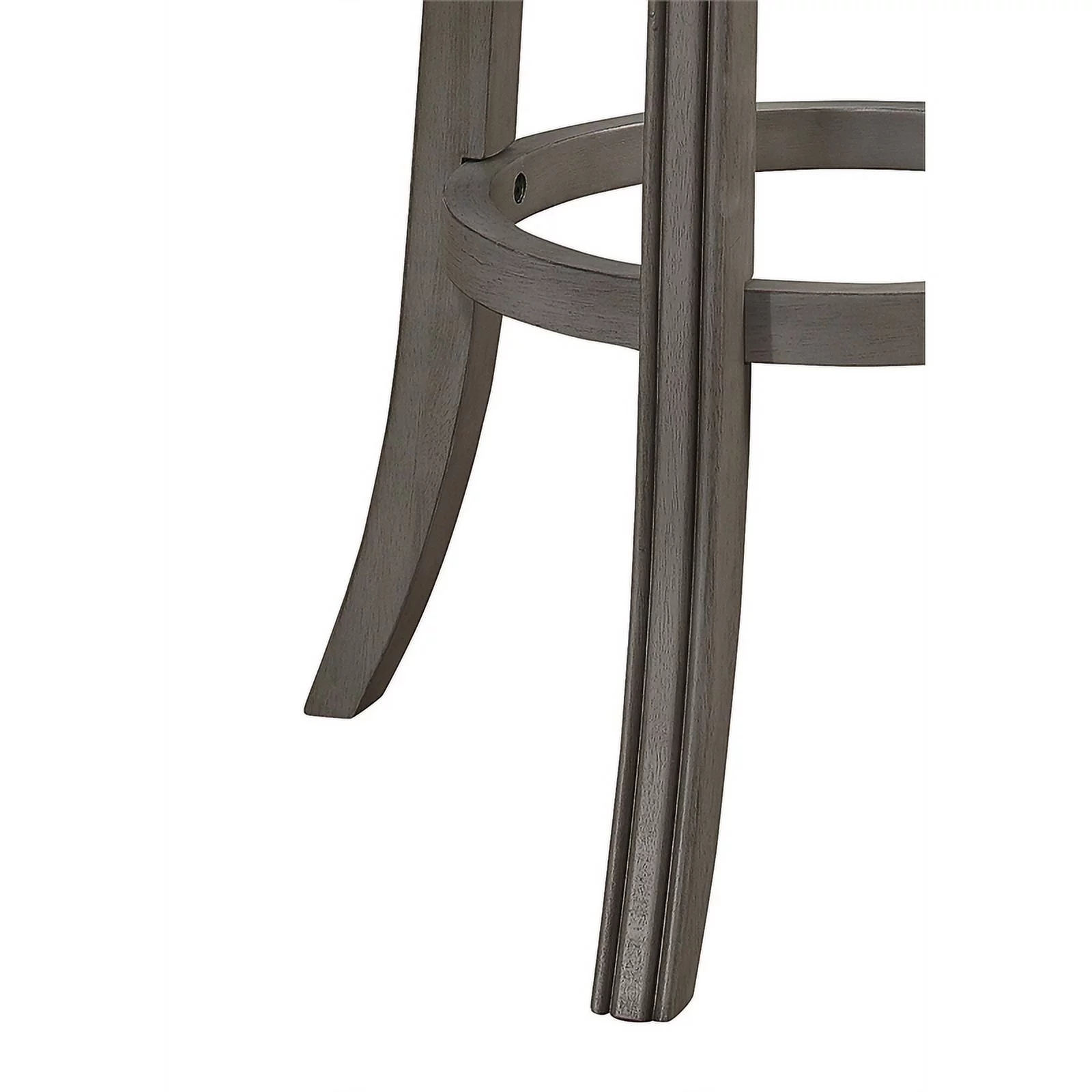 Home Square 3 Piece Swivel Wood Counter Stool Set in Antique Gray