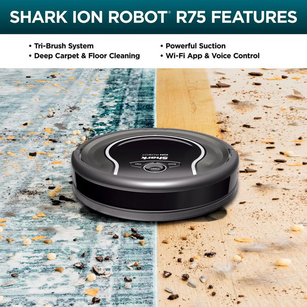 Restored Shark 750 ION Robot Self Propelled Voice Control Vacuum (Refurbished)